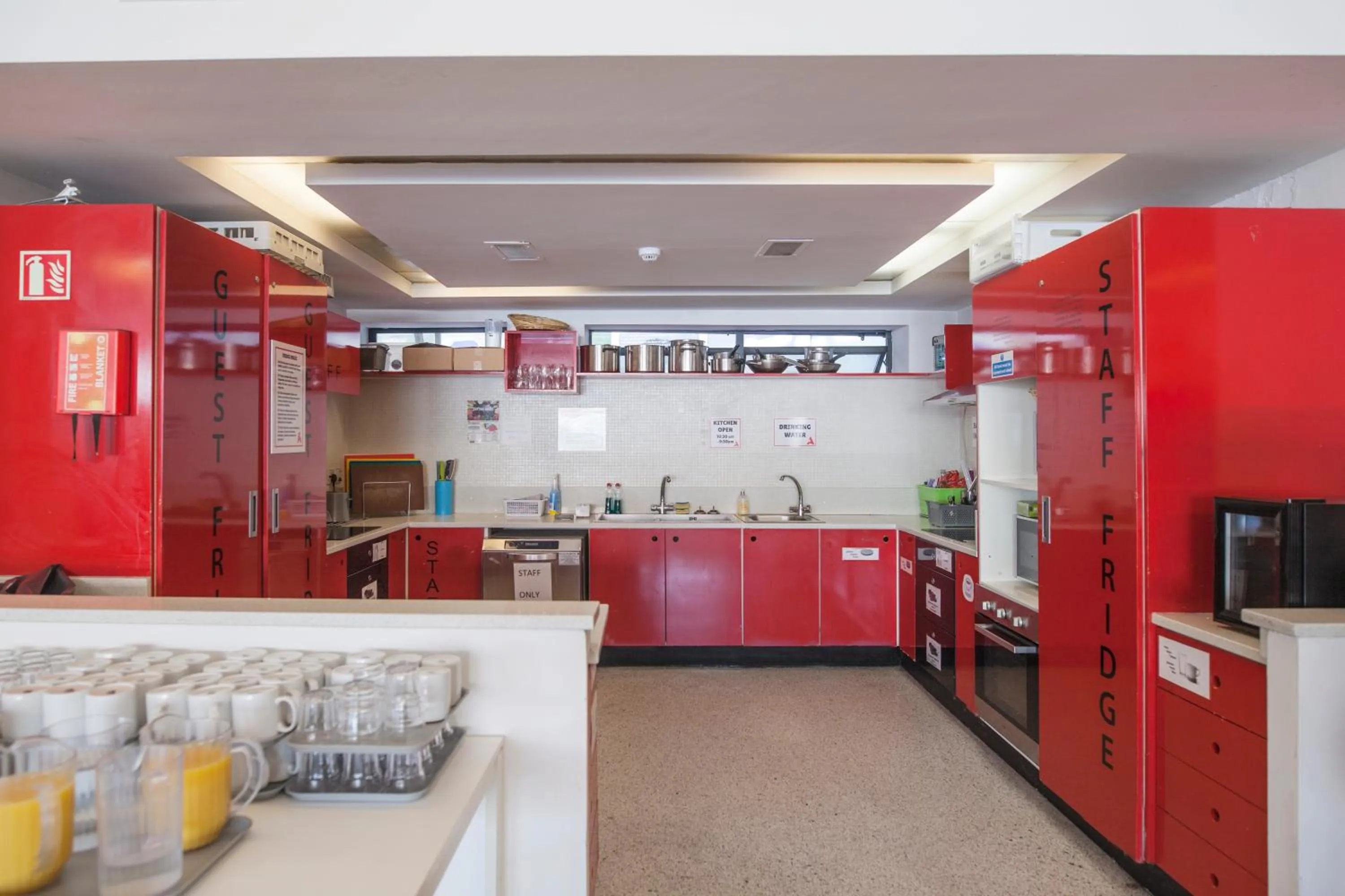 Communal kitchen in Abigail's Hostel