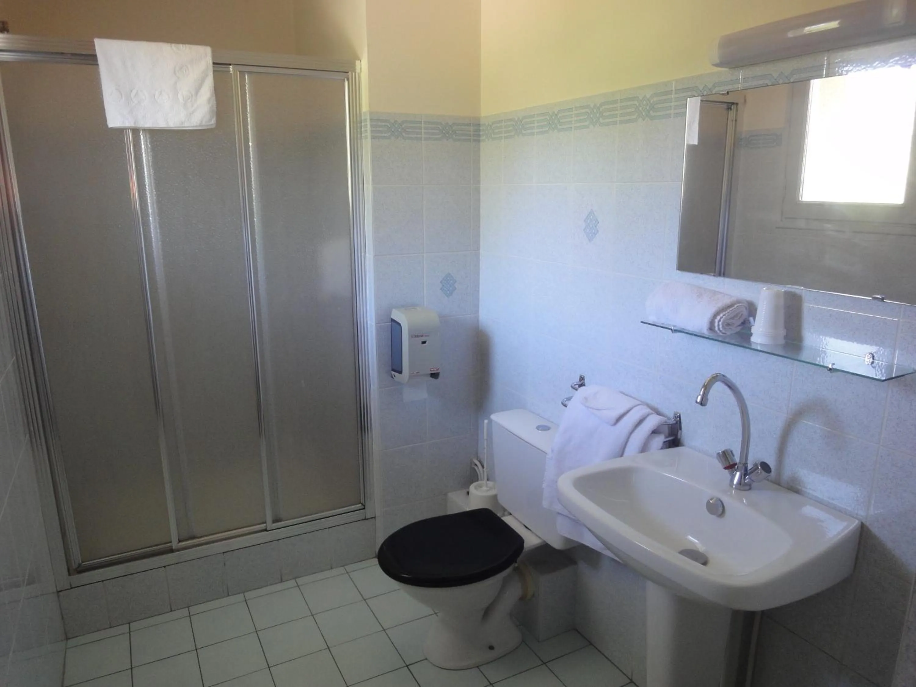 Shower in Hotel Restaurant La Grenouillère