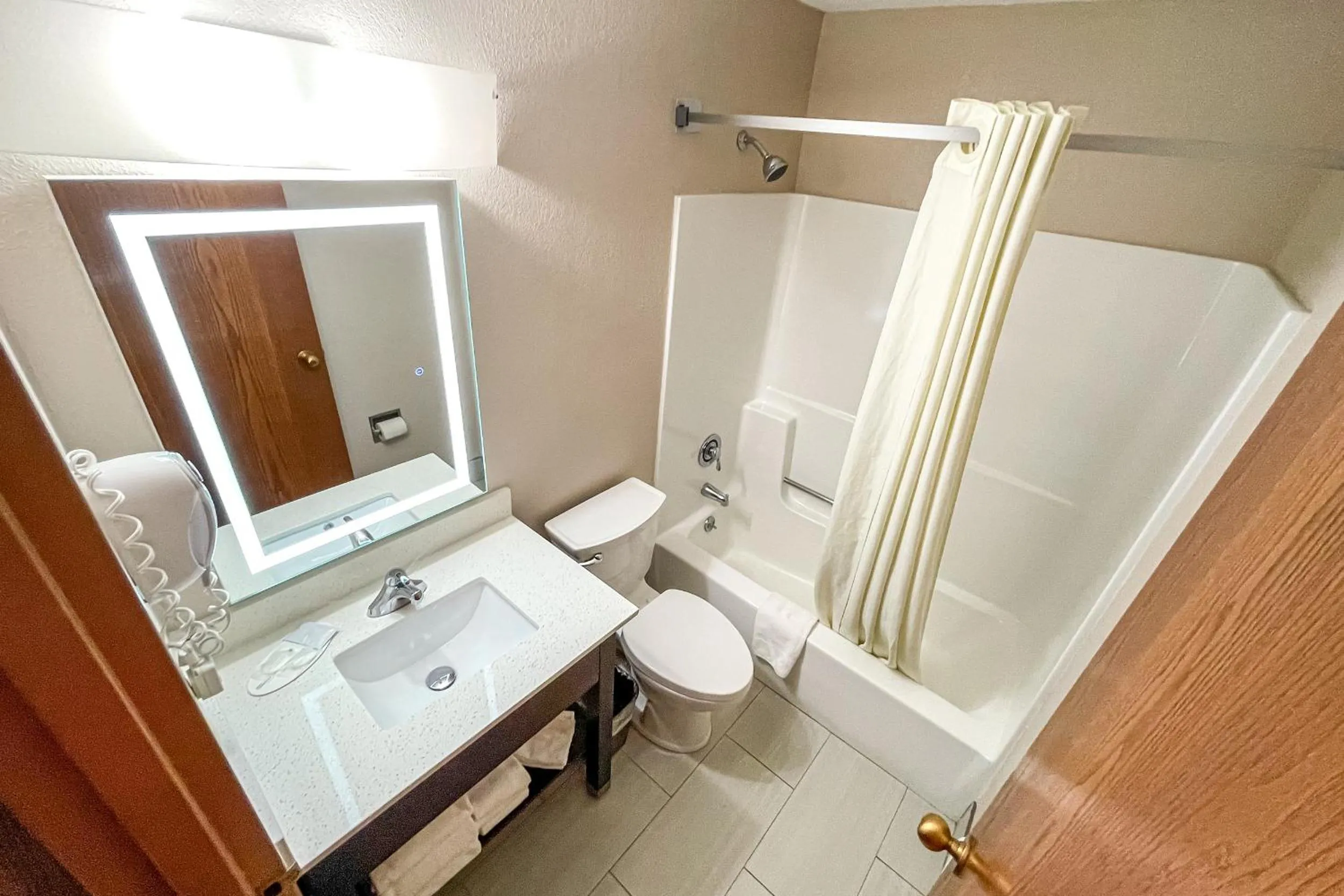 Bathroom in Super 8 by Wyndham Indianapolis Emerson