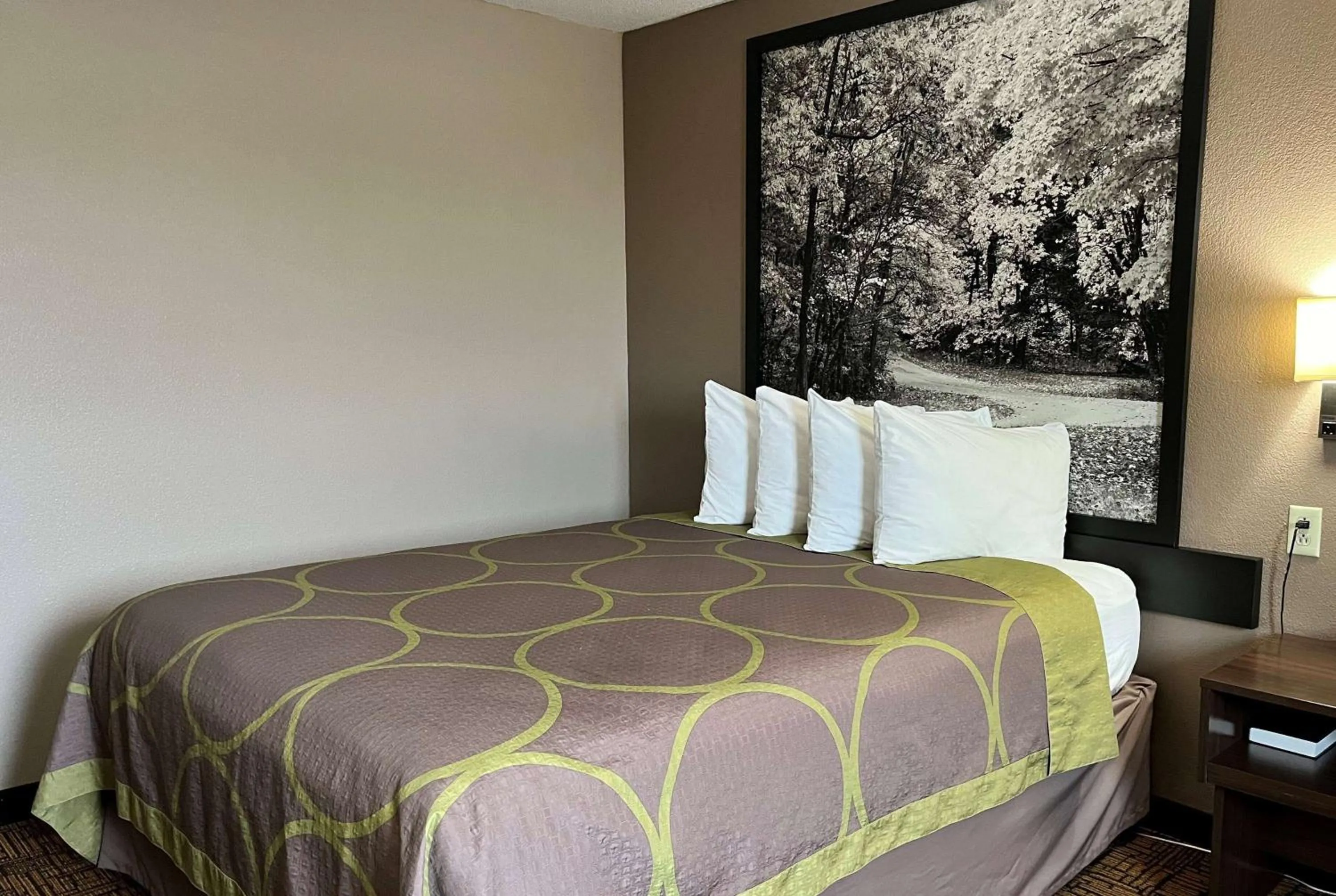 Photo of the whole room, Bed in Super 8 by Wyndham Indianapolis Emerson