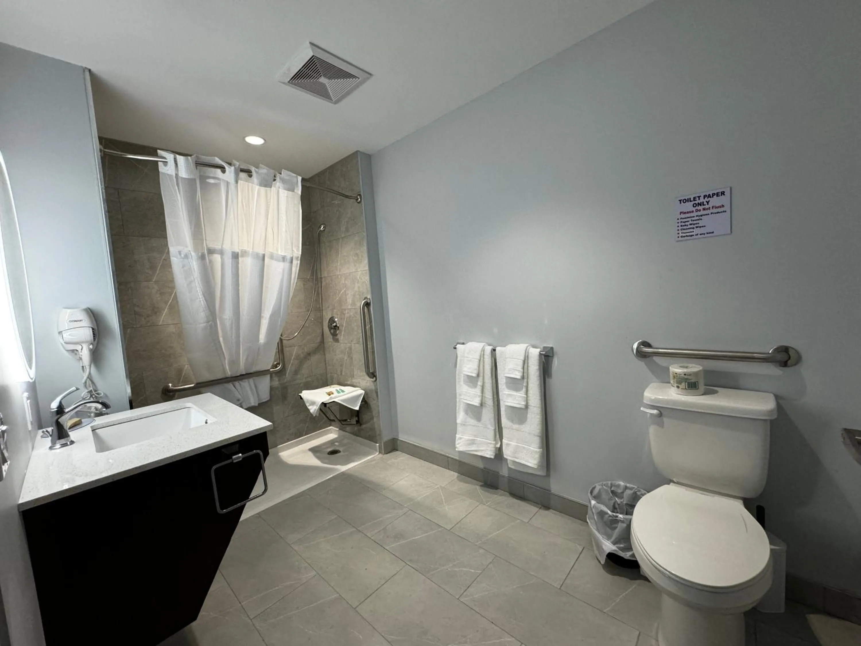 Shower in Travelodge by Wyndham Cochrane Ontario