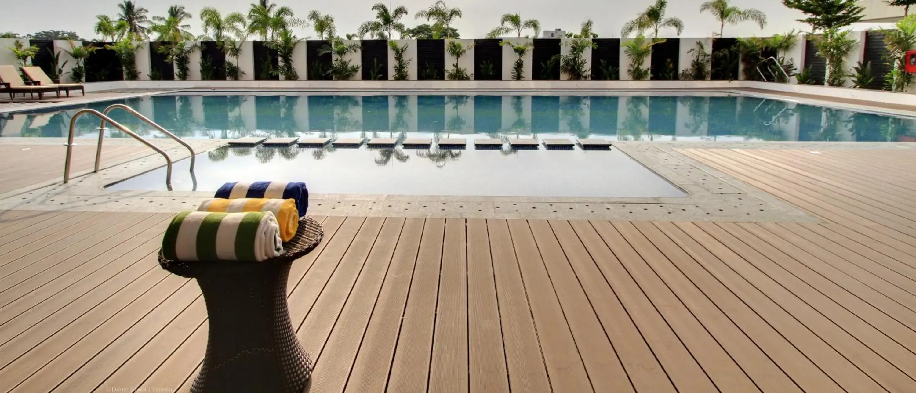 Swimming pool in Ramada by Wyndham Bengaluru Yelahanka Swimming pool in Ramada by Wyndham Bengaluru Yelahanka