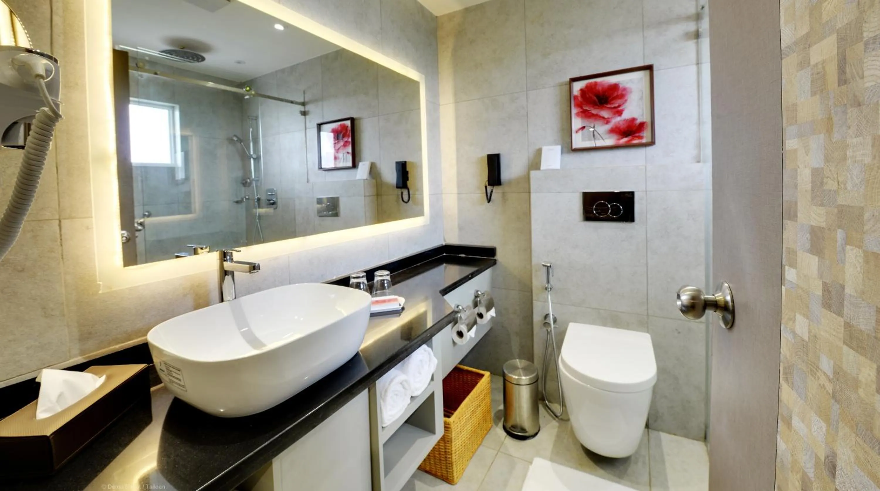 Shower in Ramada by Wyndham Bengaluru Yelahanka