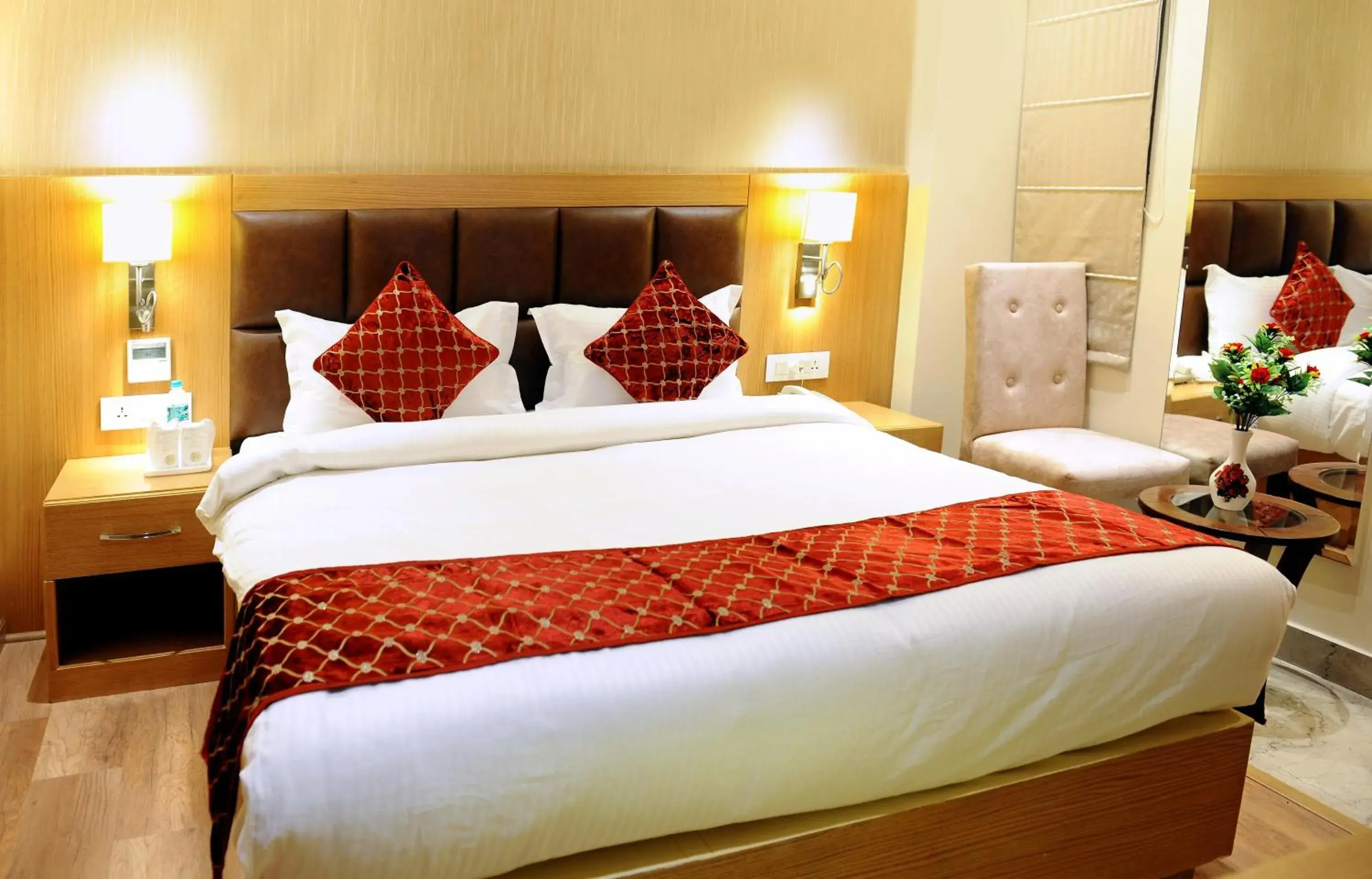 Bed in The Landmark Amritsar Bed in The Landmark Amritsar