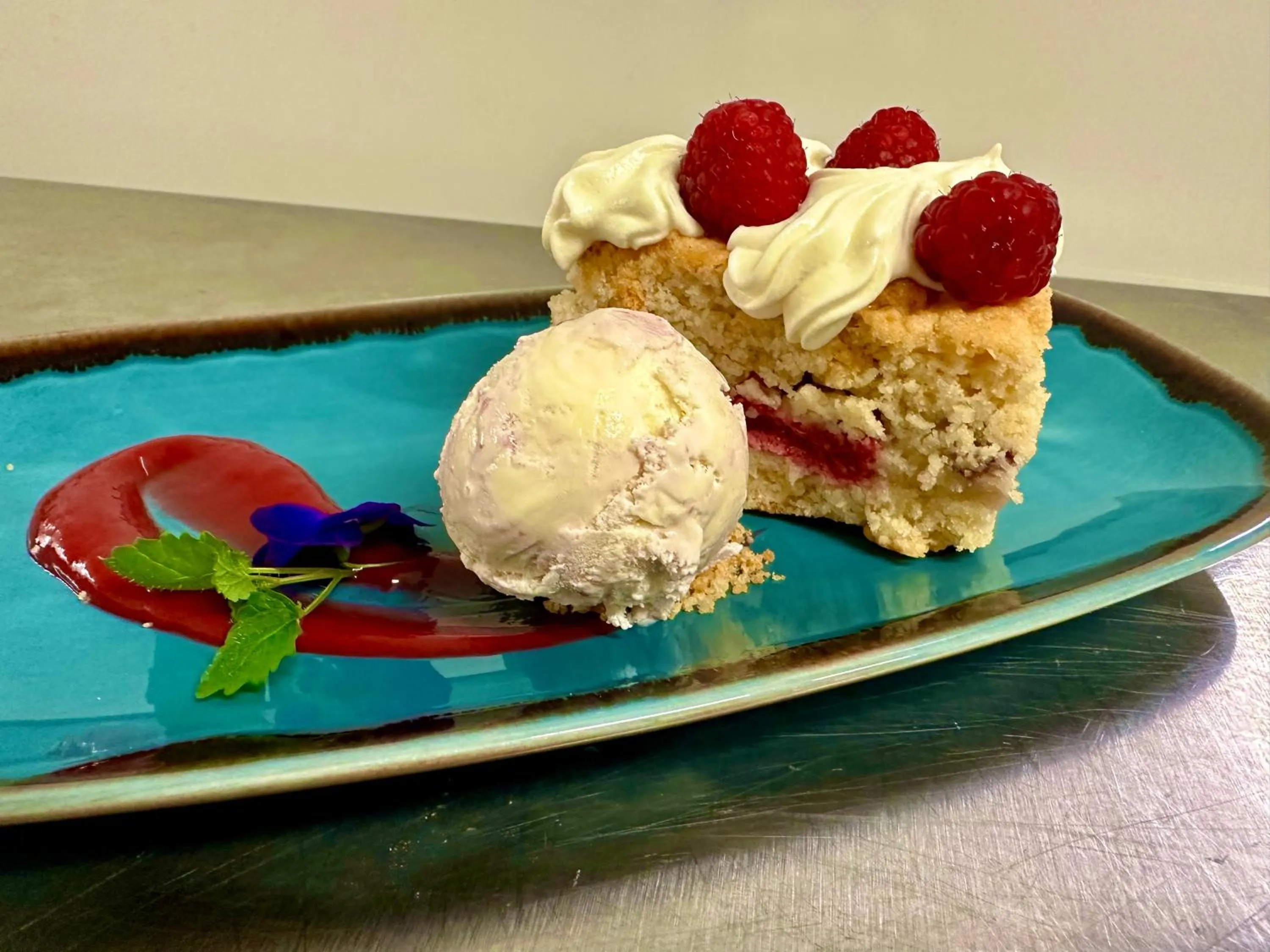 Food close-up in Caerwylan Hotel