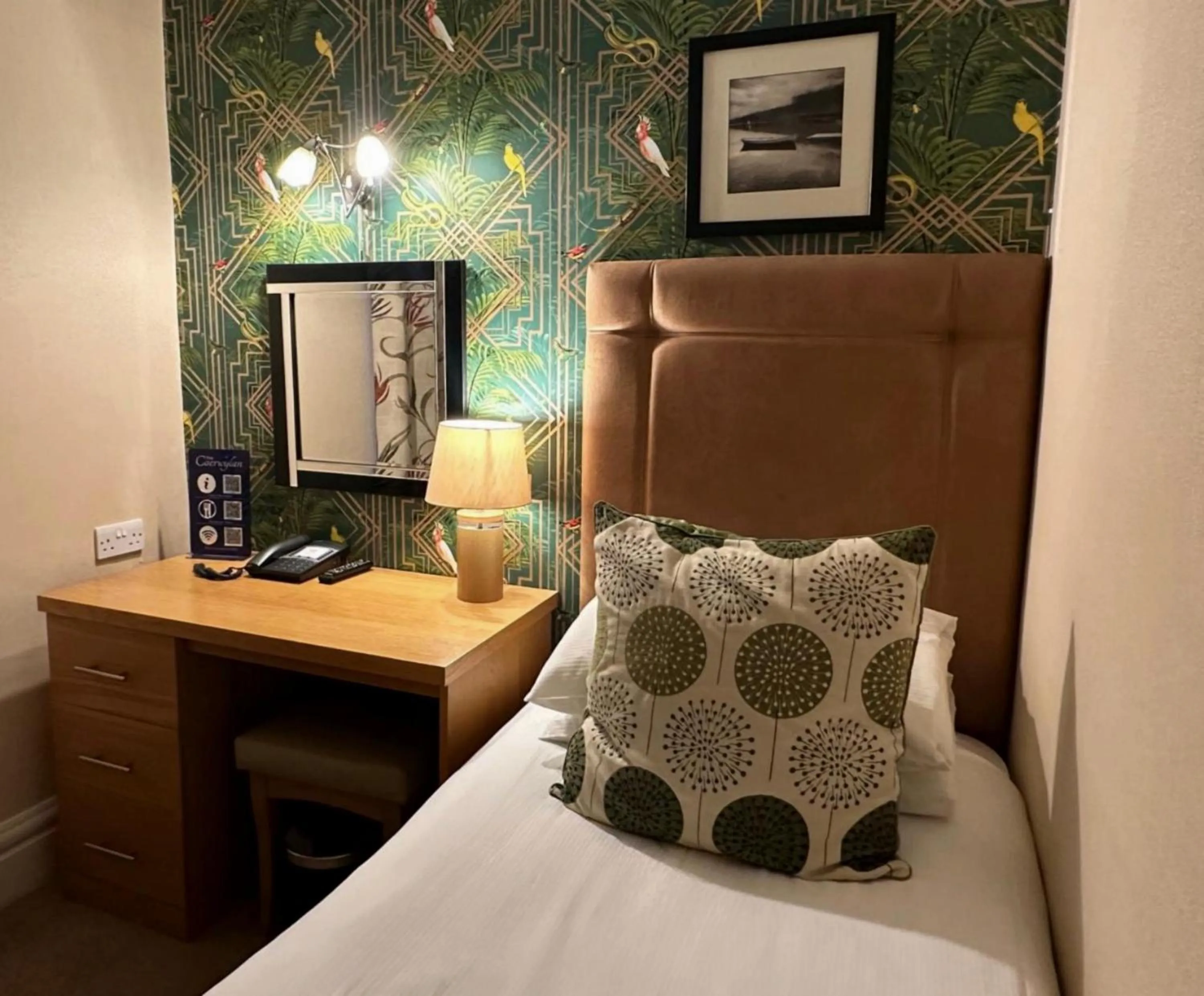 Bed in Caerwylan Hotel