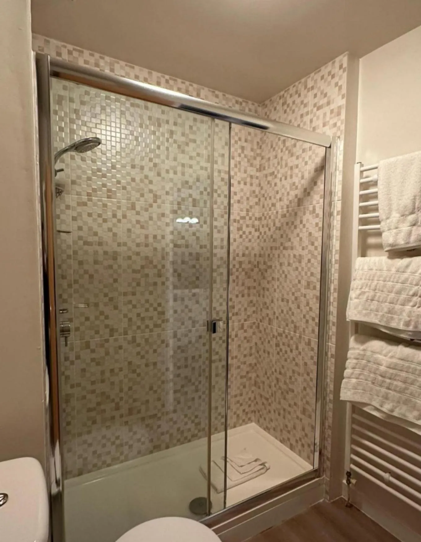 Shower in Caerwylan Hotel