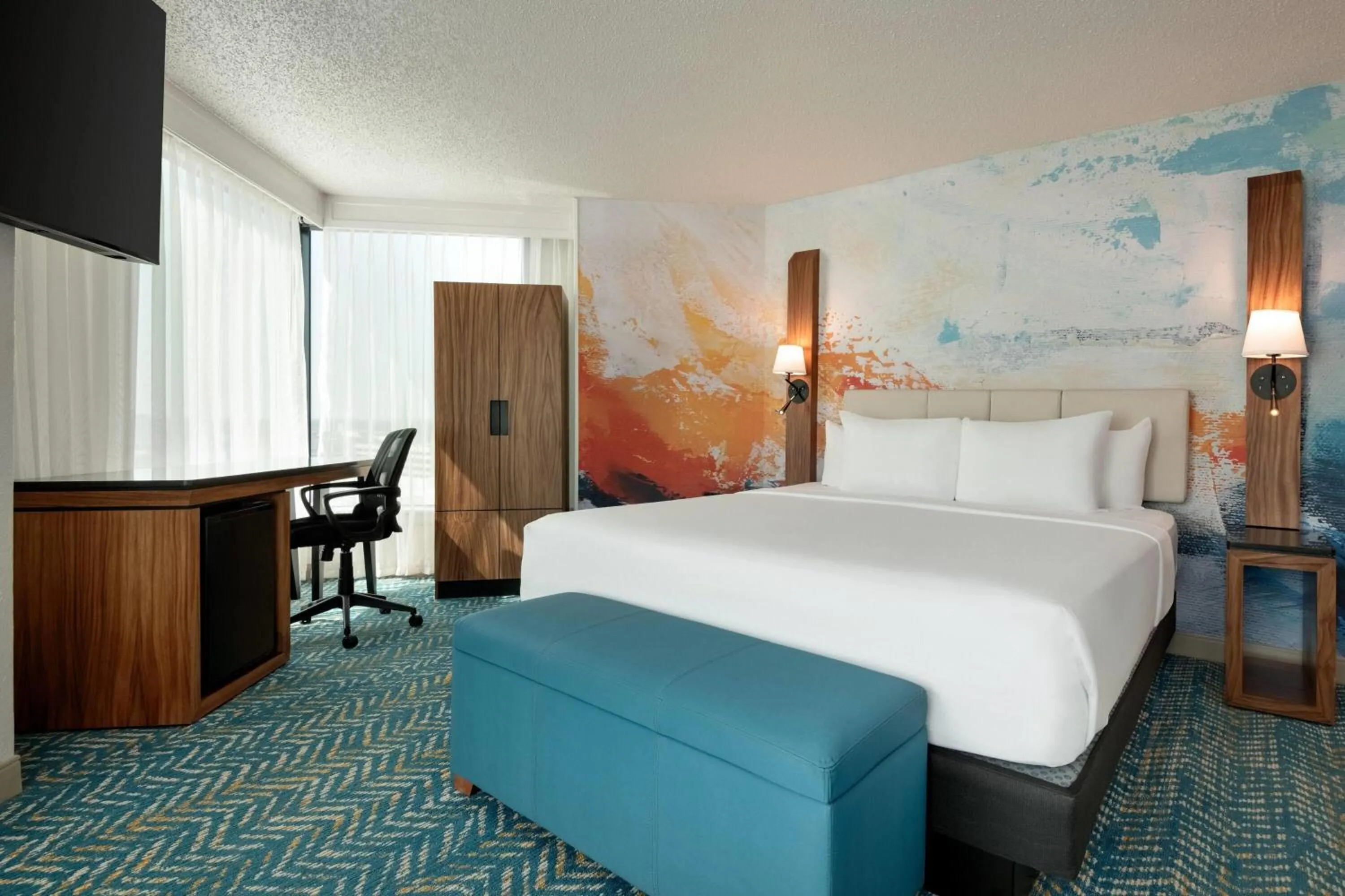 Photo of the whole room, Bed in Fort Pontchartrain Detroit, a Wyndham Hotel