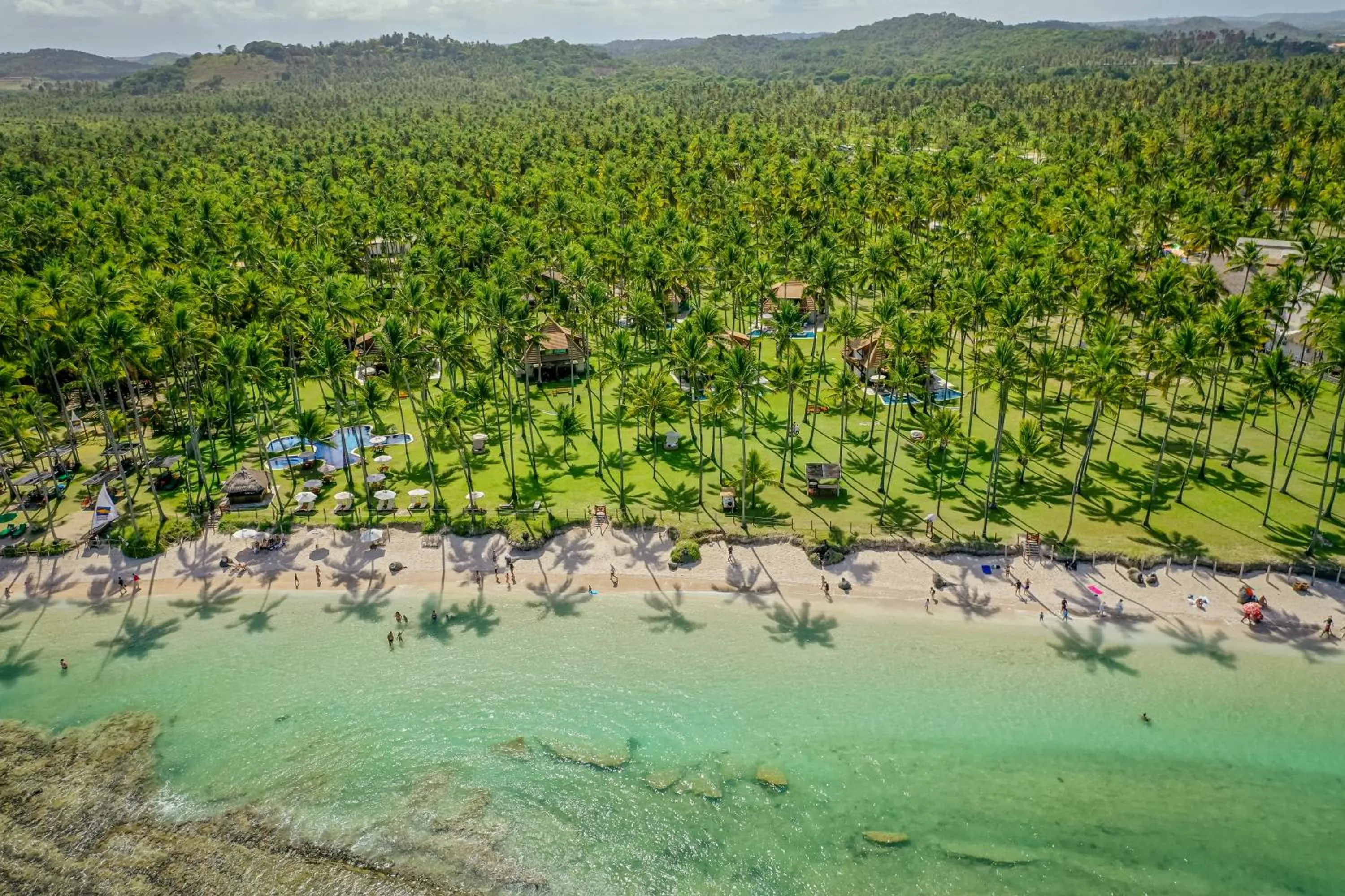 Bird's eye view in Pontal dos Carneiros Beach Bungalows