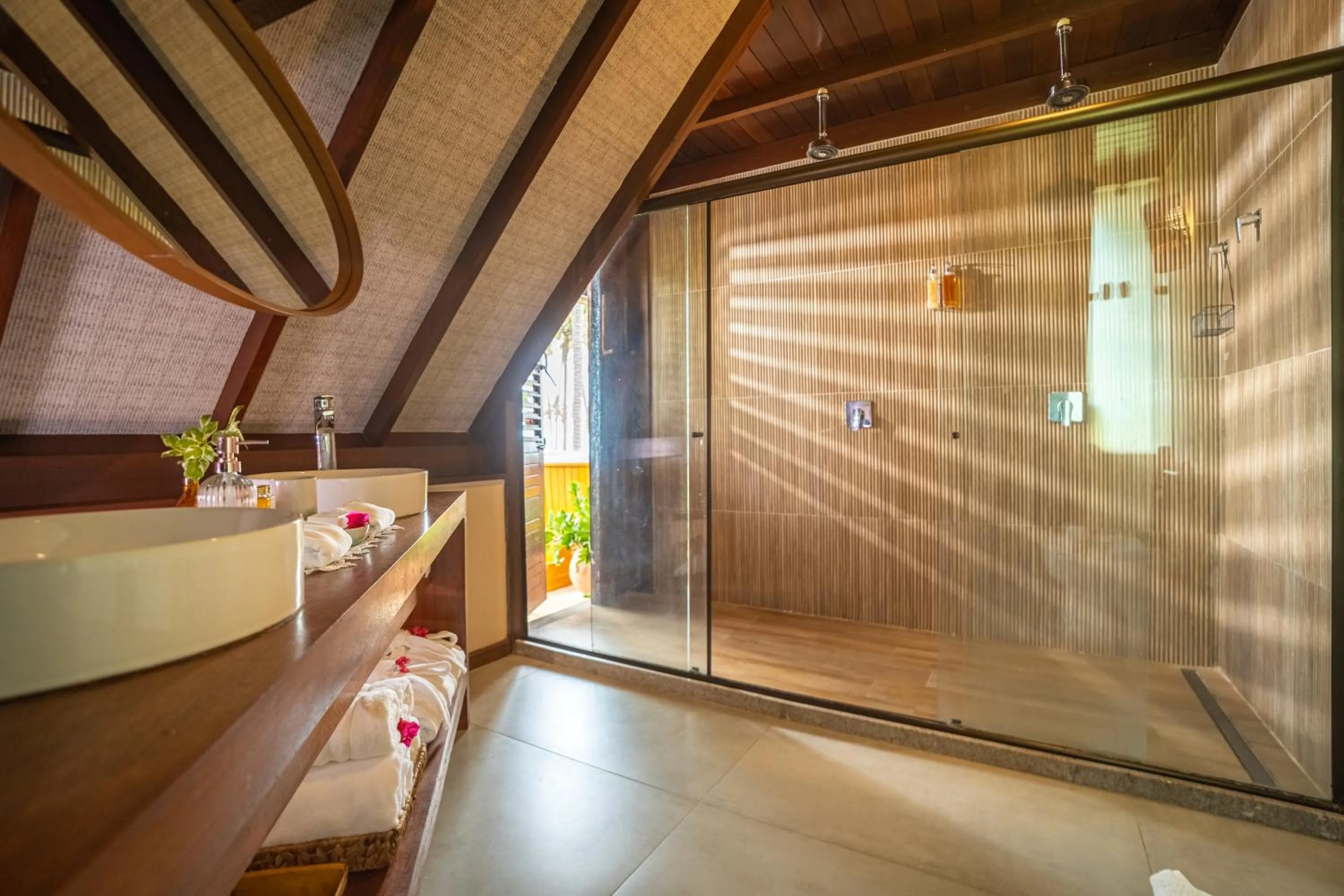 Bathroom in Pontal dos Carneiros Beach Bungalows