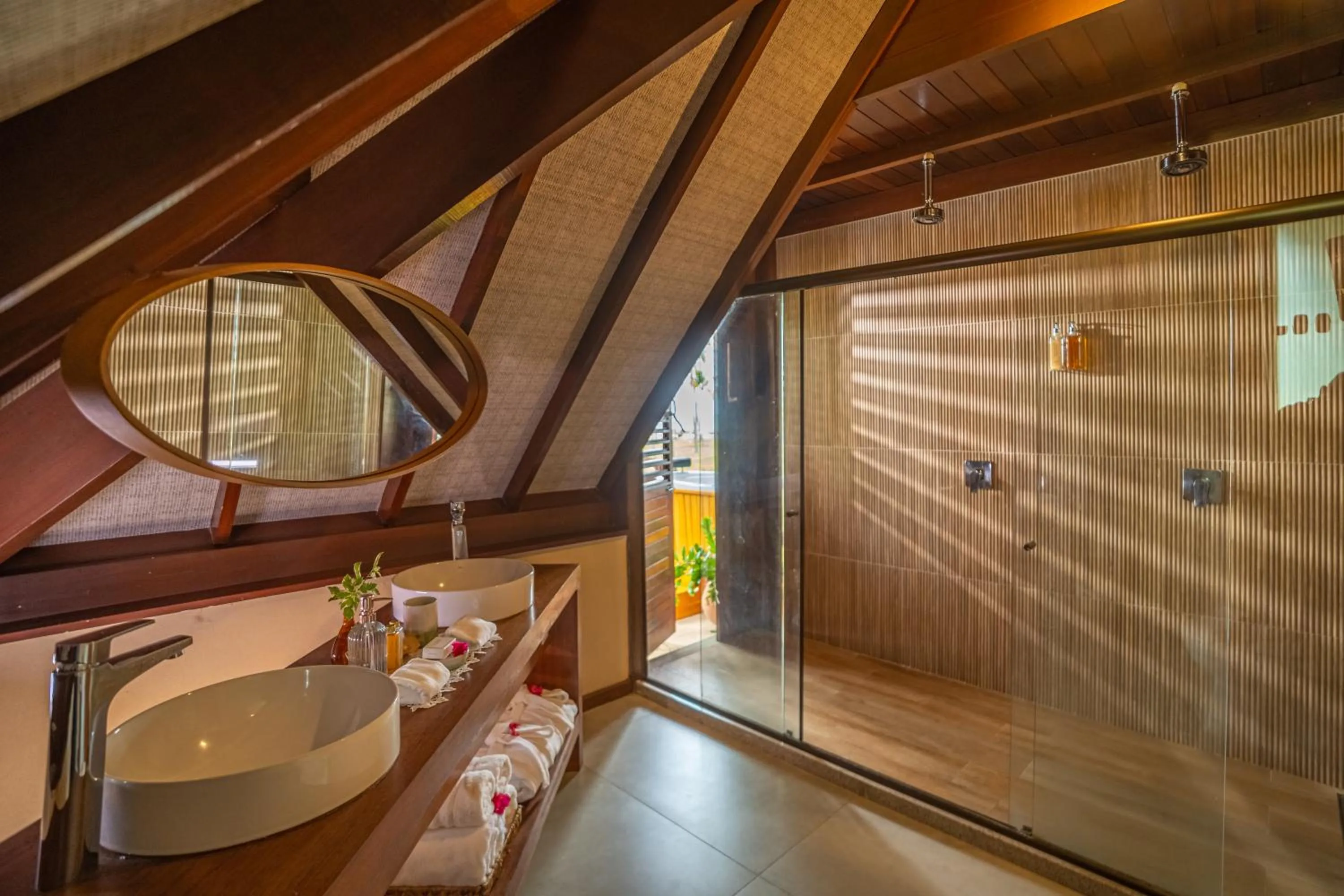 Bathroom in Pontal dos Carneiros Beach Bungalows