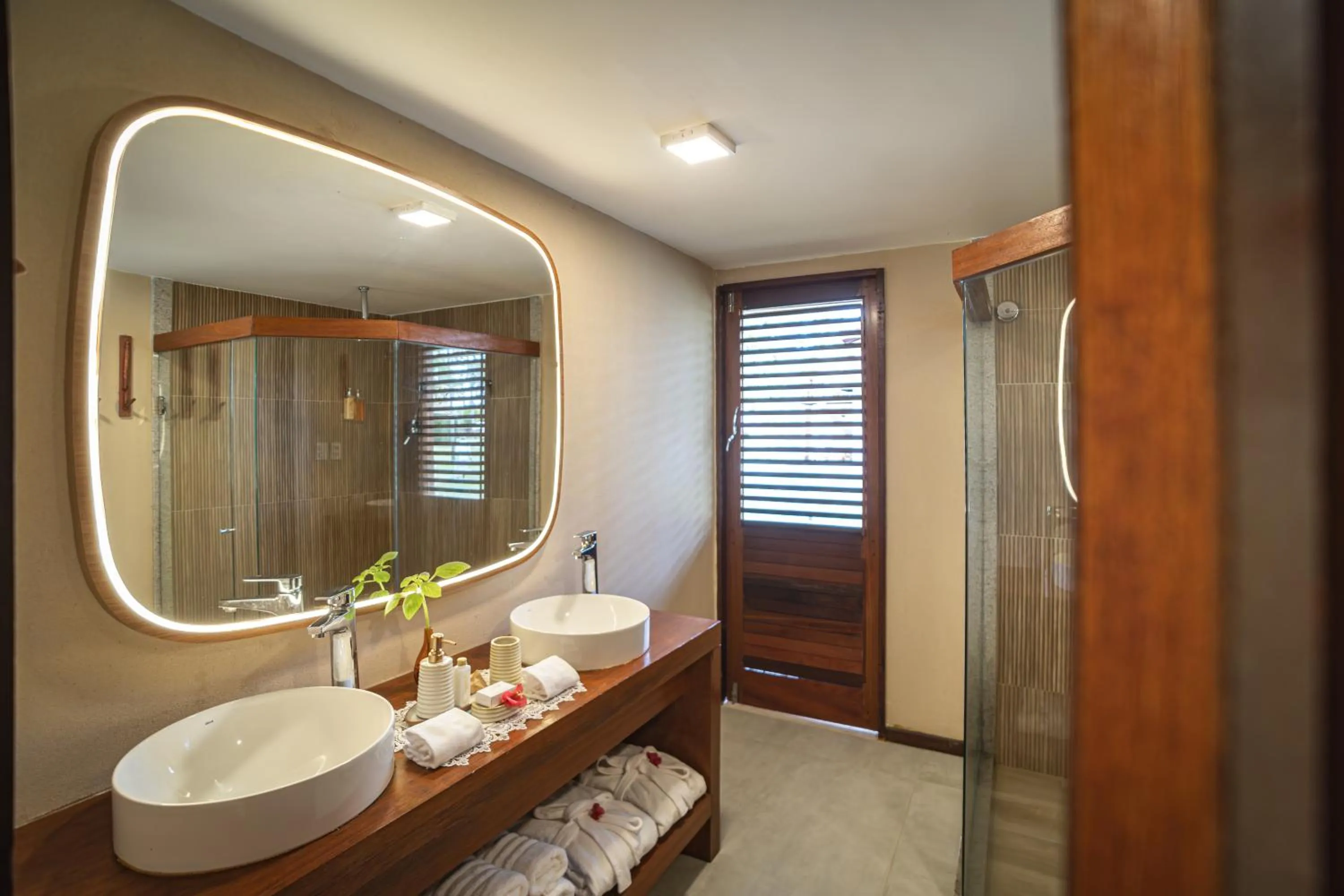 Bathroom in Pontal dos Carneiros Beach Bungalows