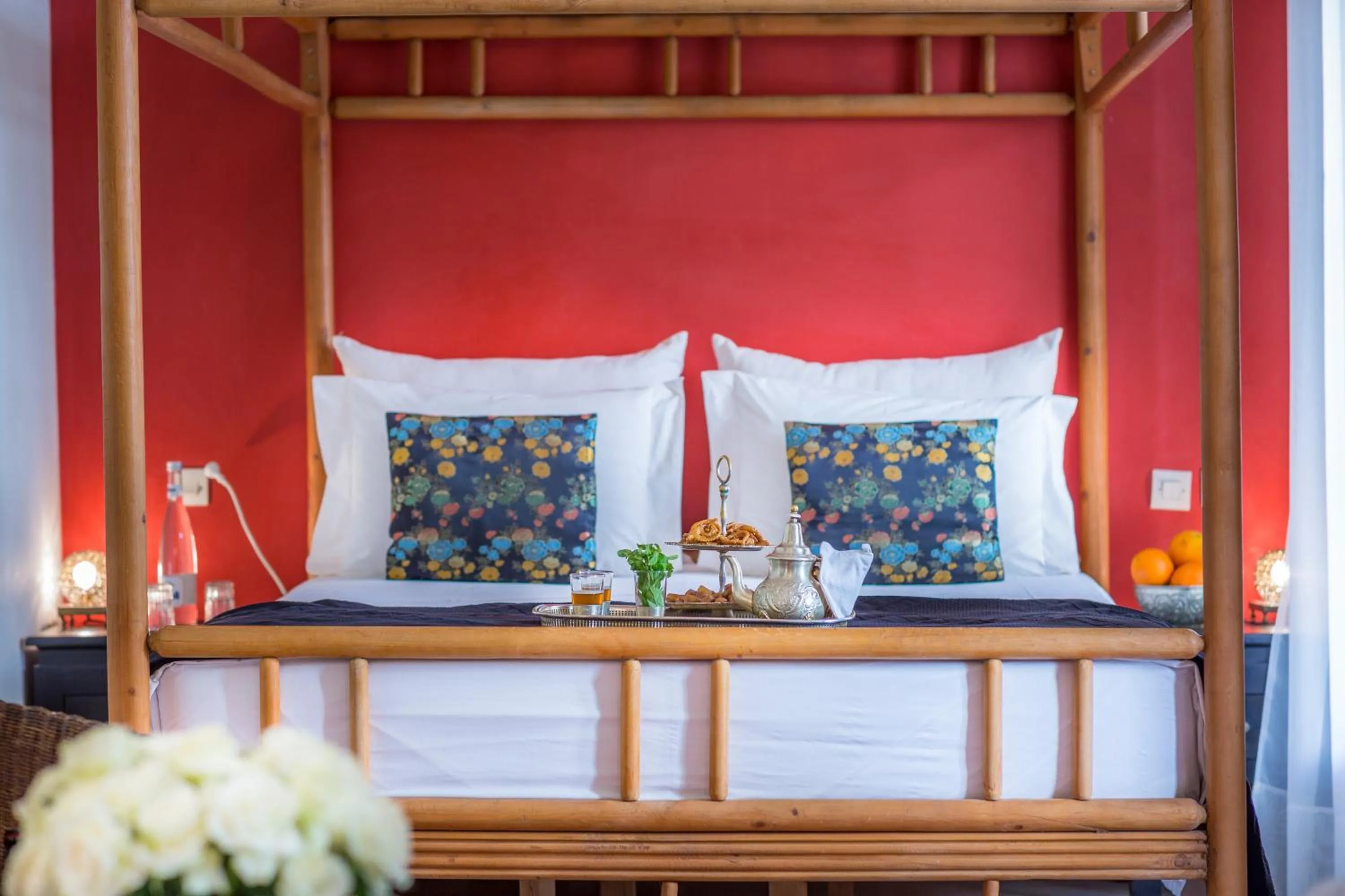 Bedroom, Bed in Riad Azoulay