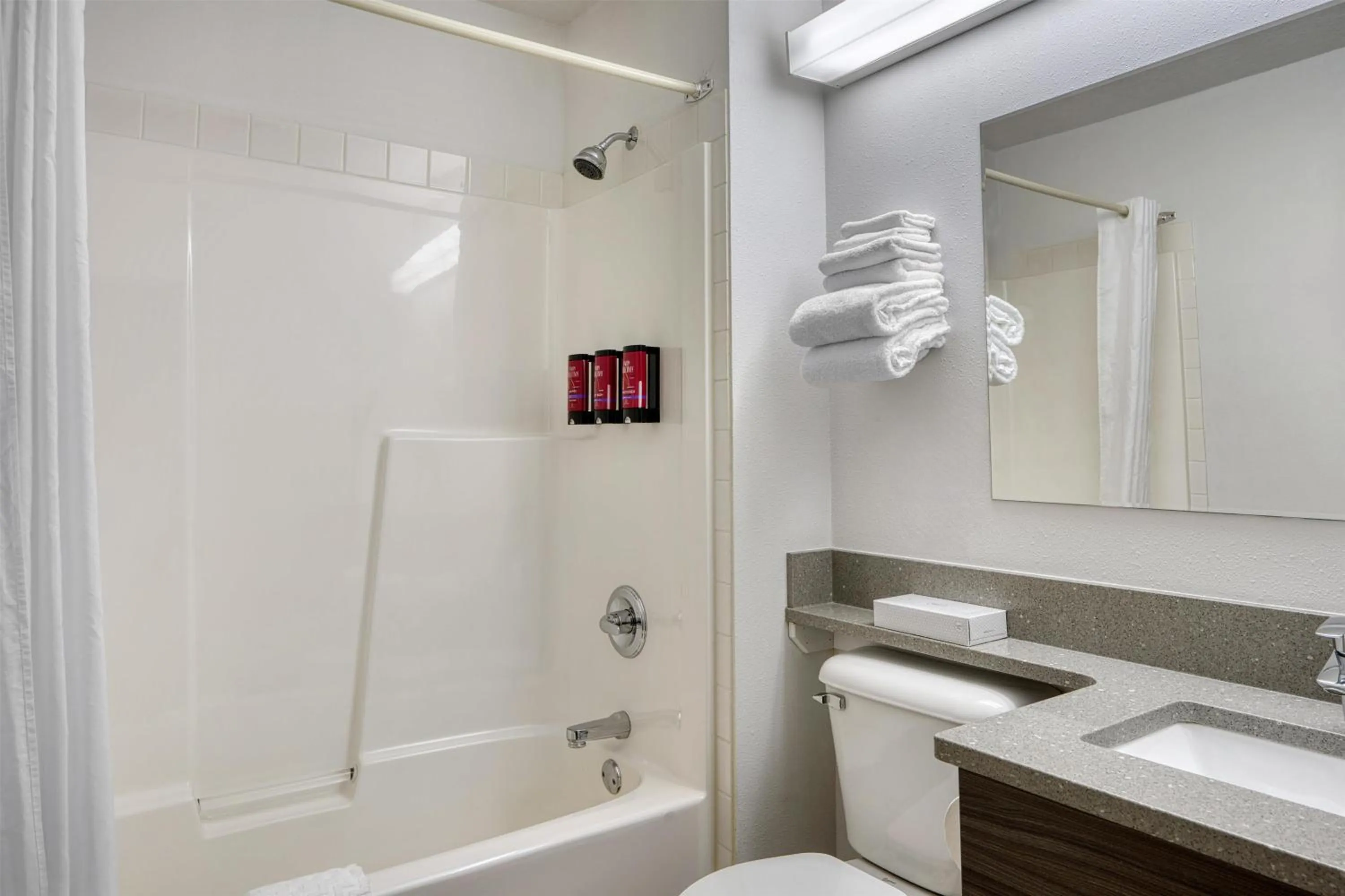 Bathroom in SureStay Plus Hotel by Best Western Lethbridge
