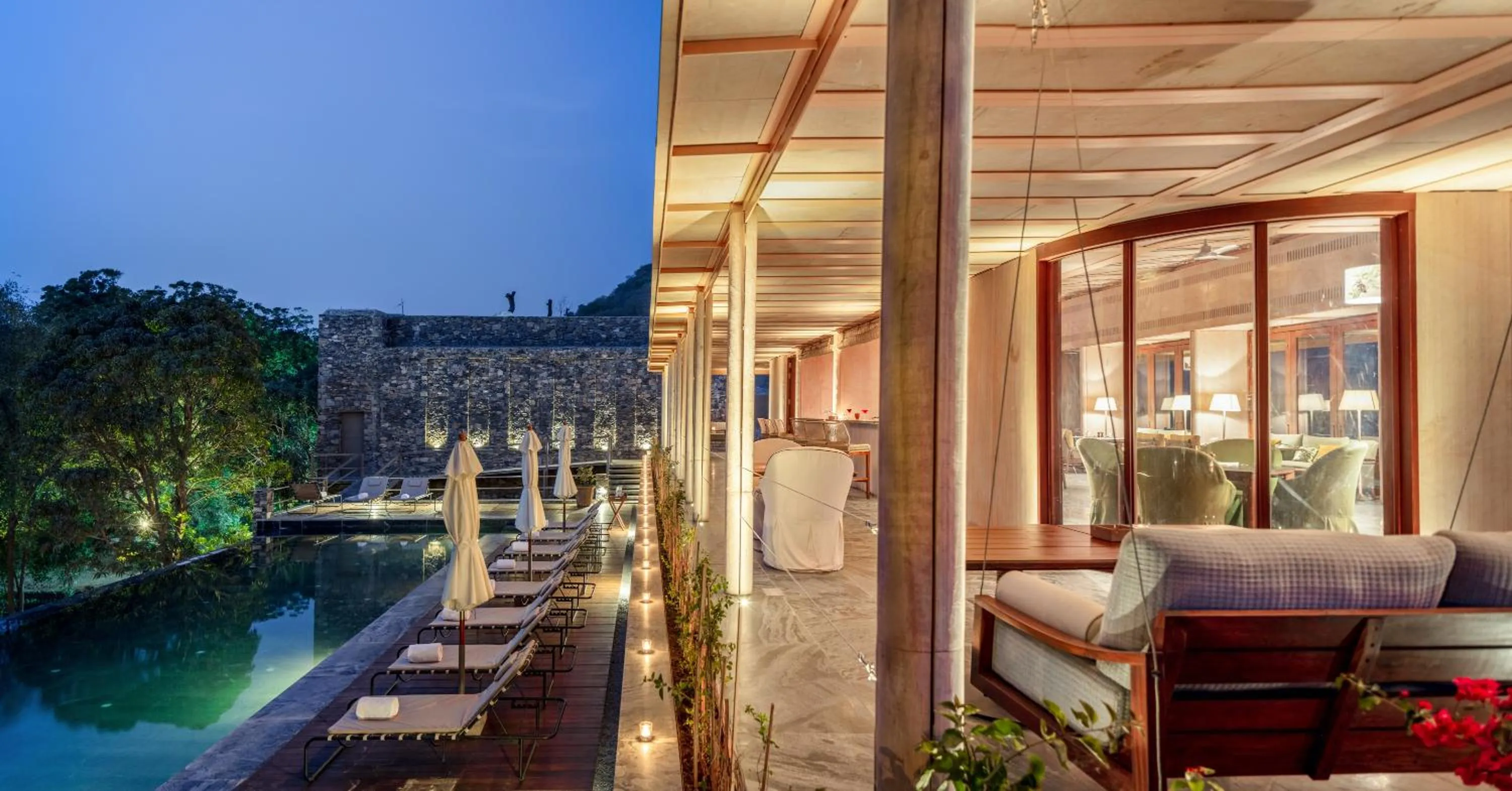 Swimming pool in RAAS Chhatrasagar, Nimaj, District Pali