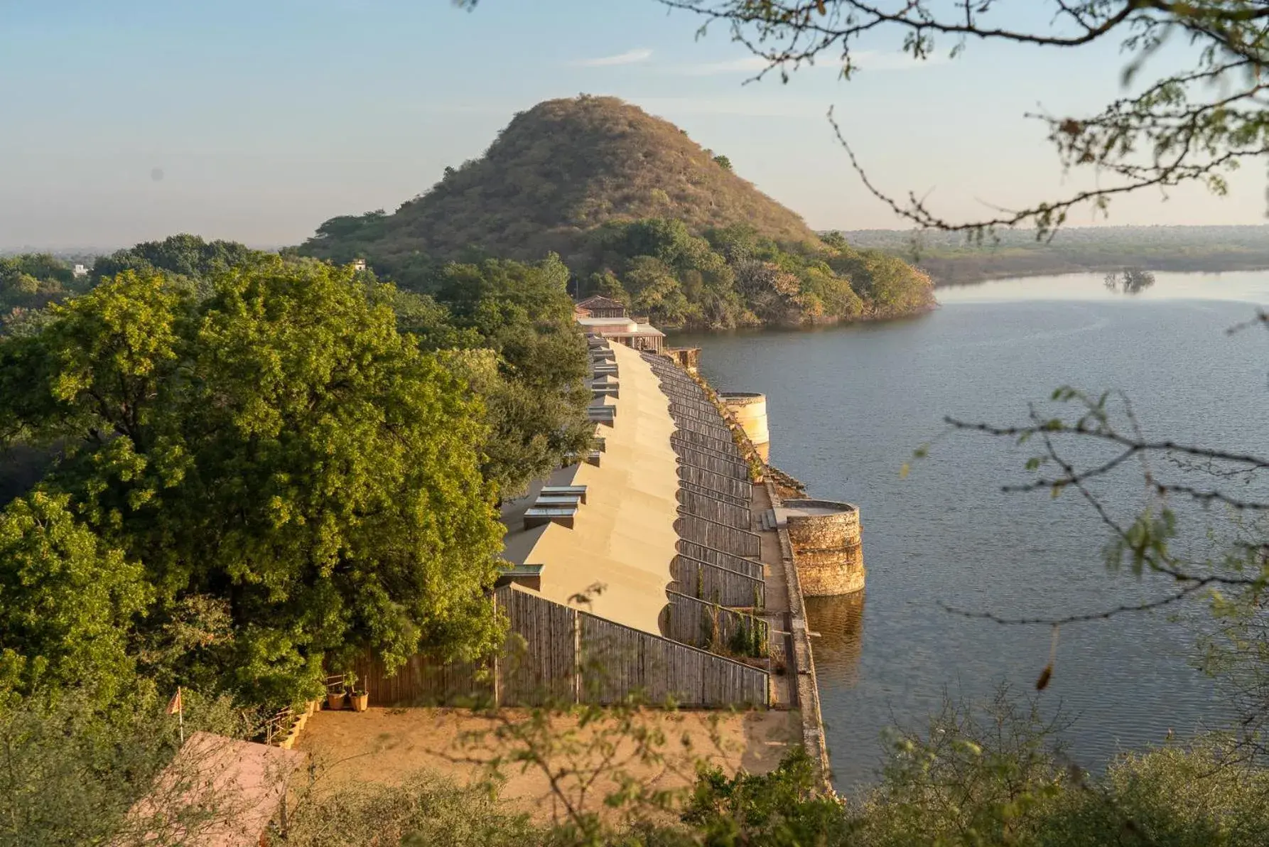 Lake view in RAAS Chhatrasagar, Nimaj, District Pali Lake view in RAAS Chhatrasagar, Nimaj, District Pali