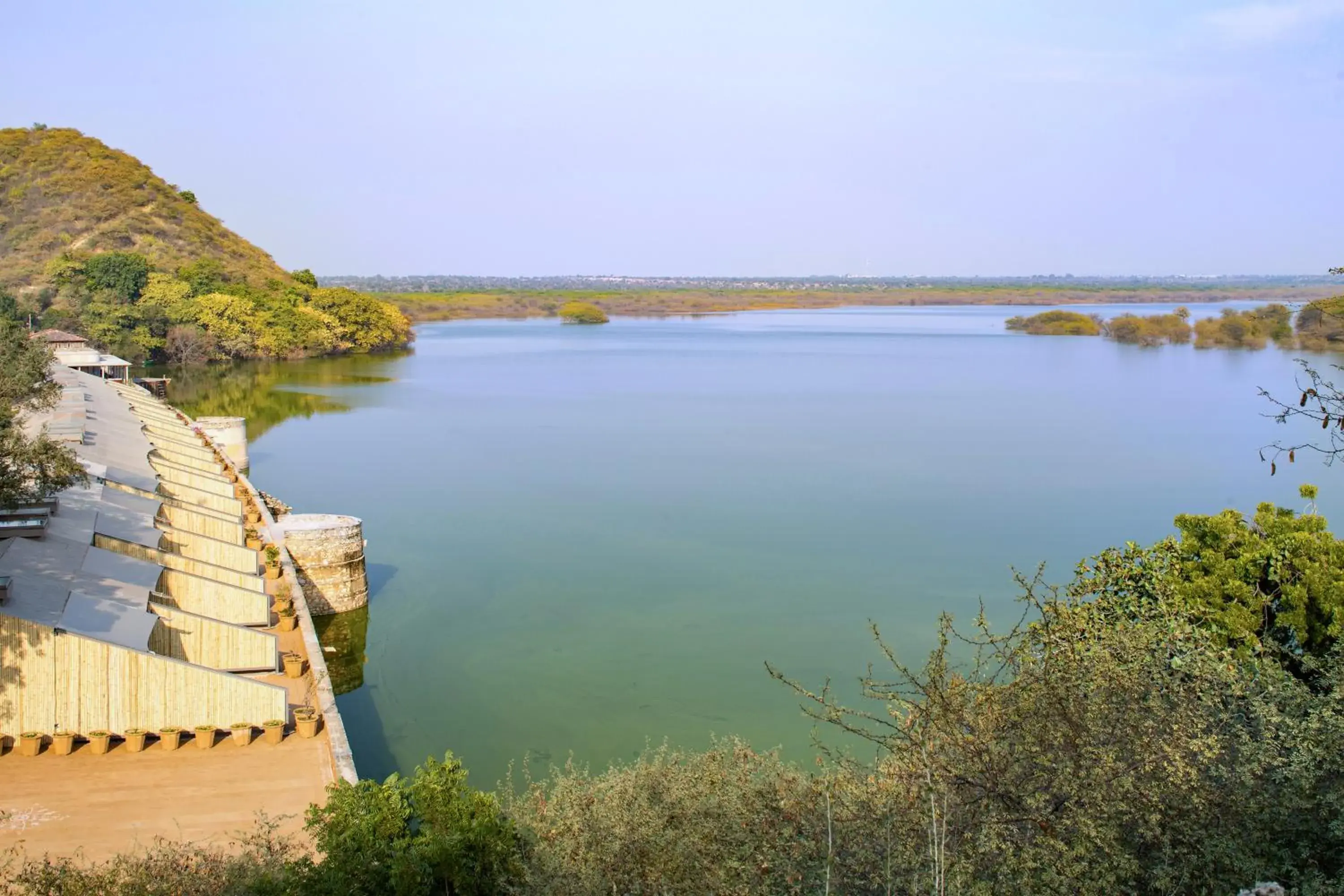 Lake view in RAAS Chhatrasagar, Nimaj, District Pali Lake view in RAAS Chhatrasagar, Nimaj, District Pali