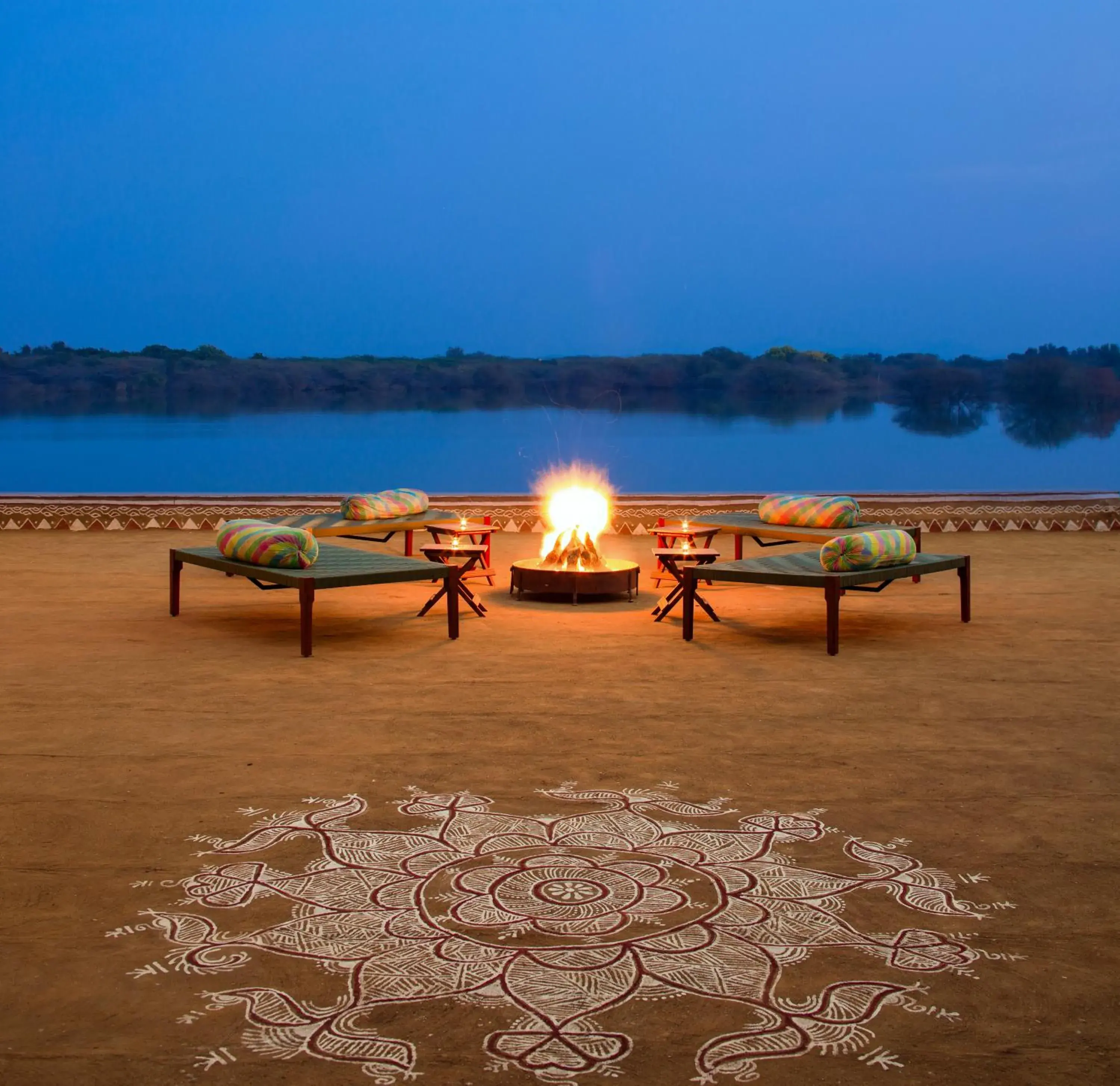 Lake view in RAAS Chhatrasagar, Nimaj, District Pali Lake view in RAAS Chhatrasagar, Nimaj, District Pali