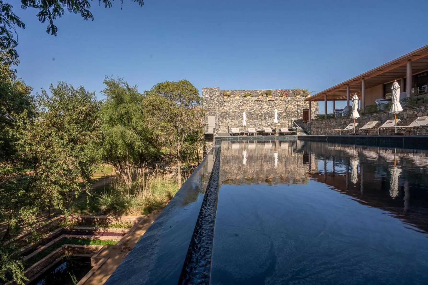 Swimming pool in RAAS Chhatrasagar, Nimaj, District Pali