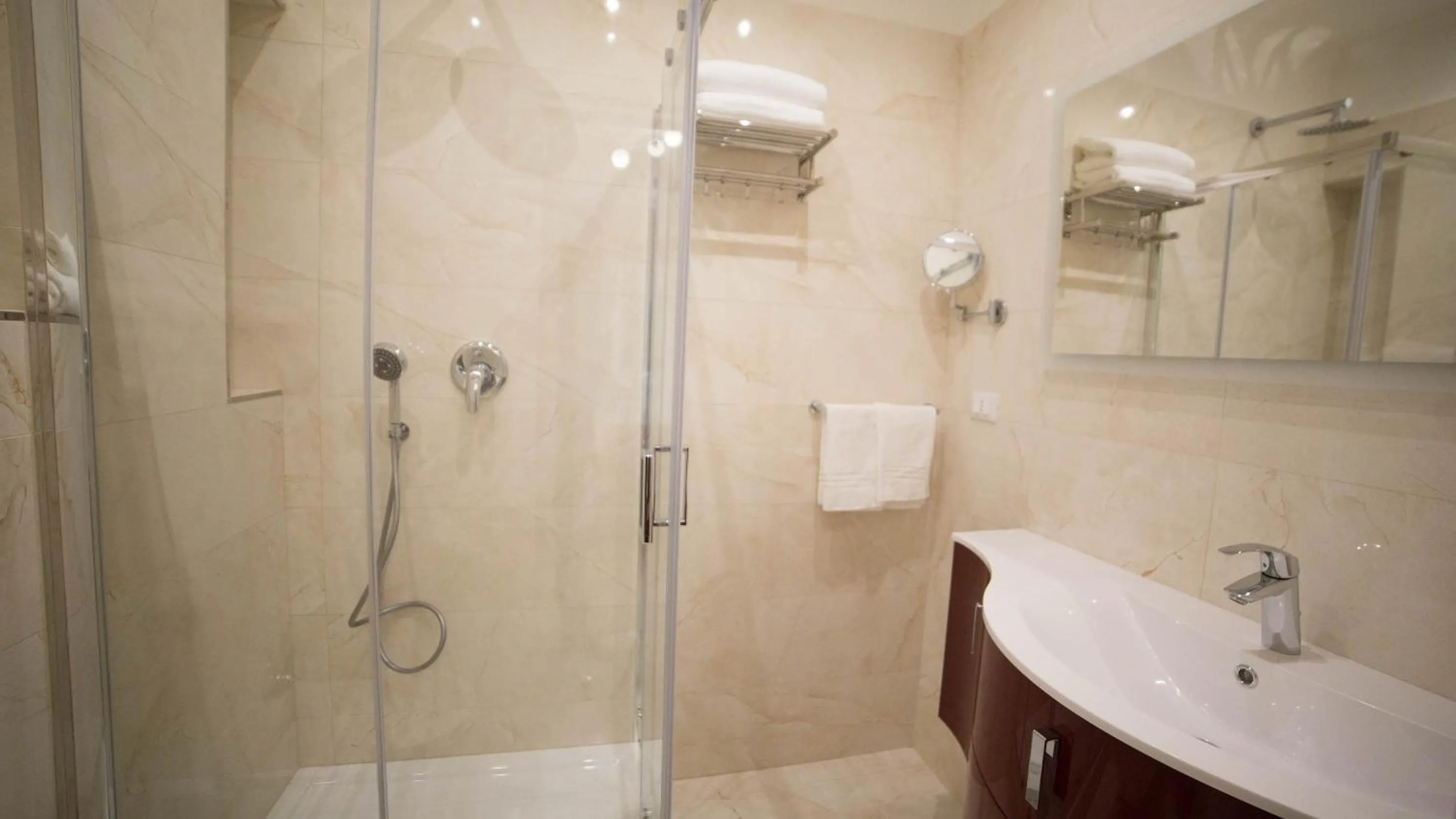 Shower in St. Peter Area Luxury Suites