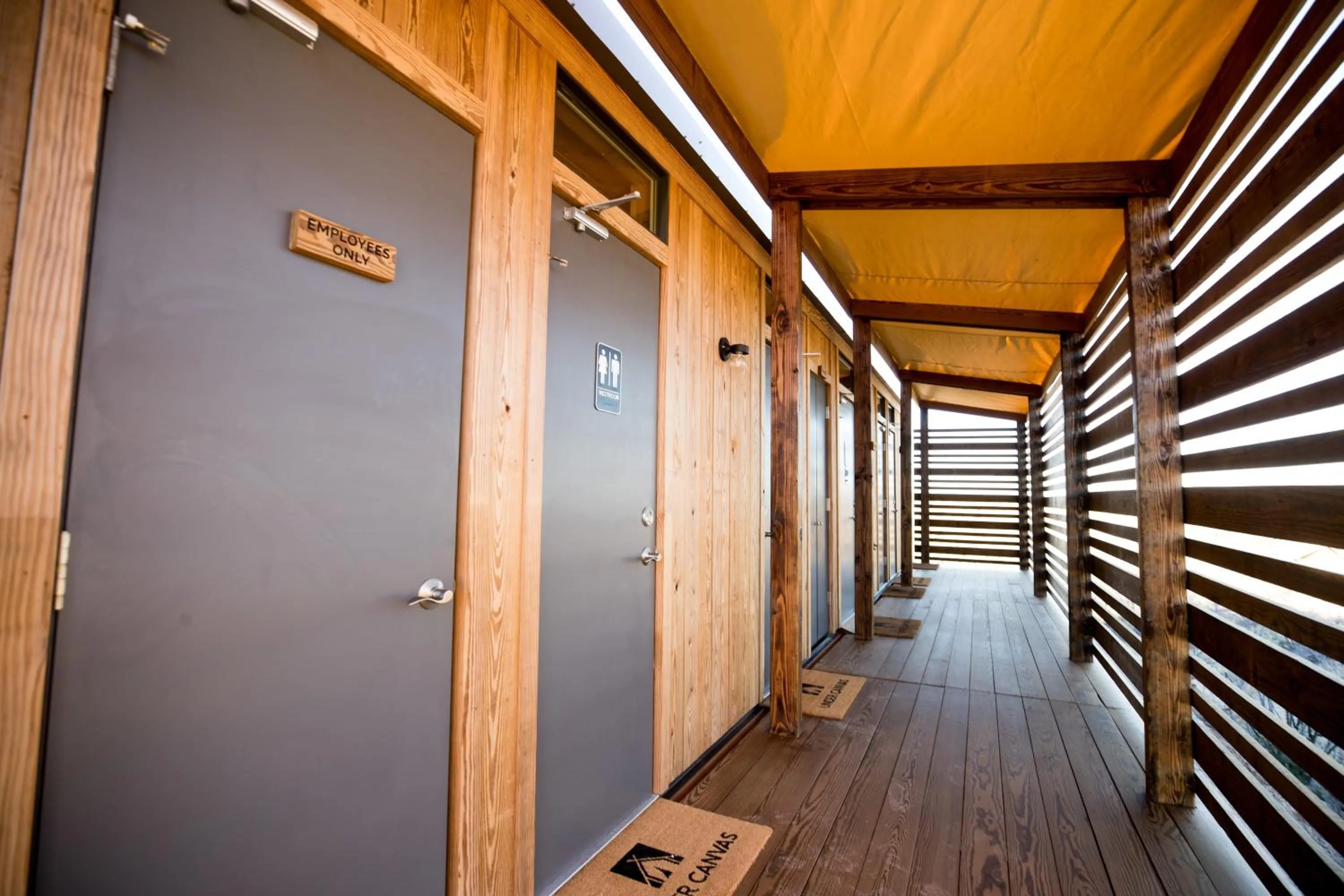 Shower in Under Canvas Moab