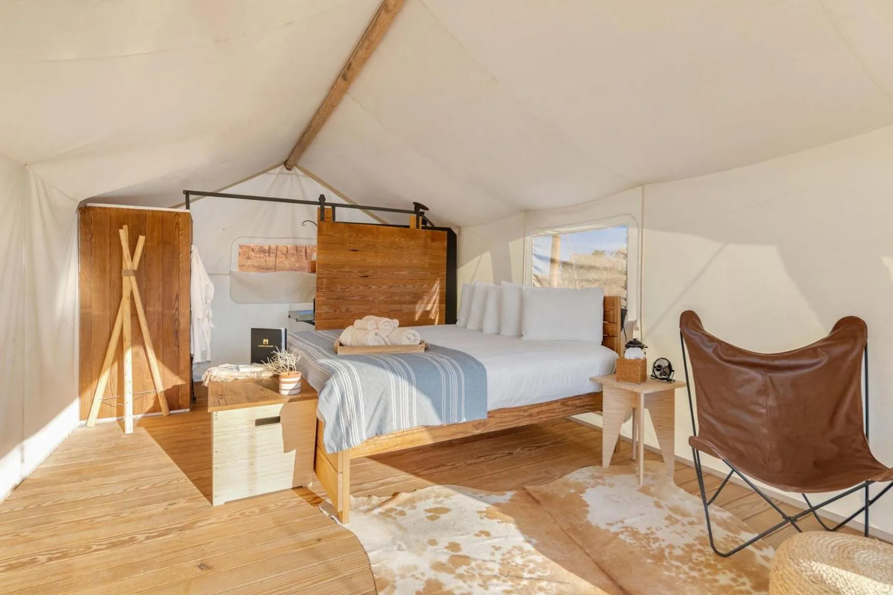 Bed in Under Canvas Moab