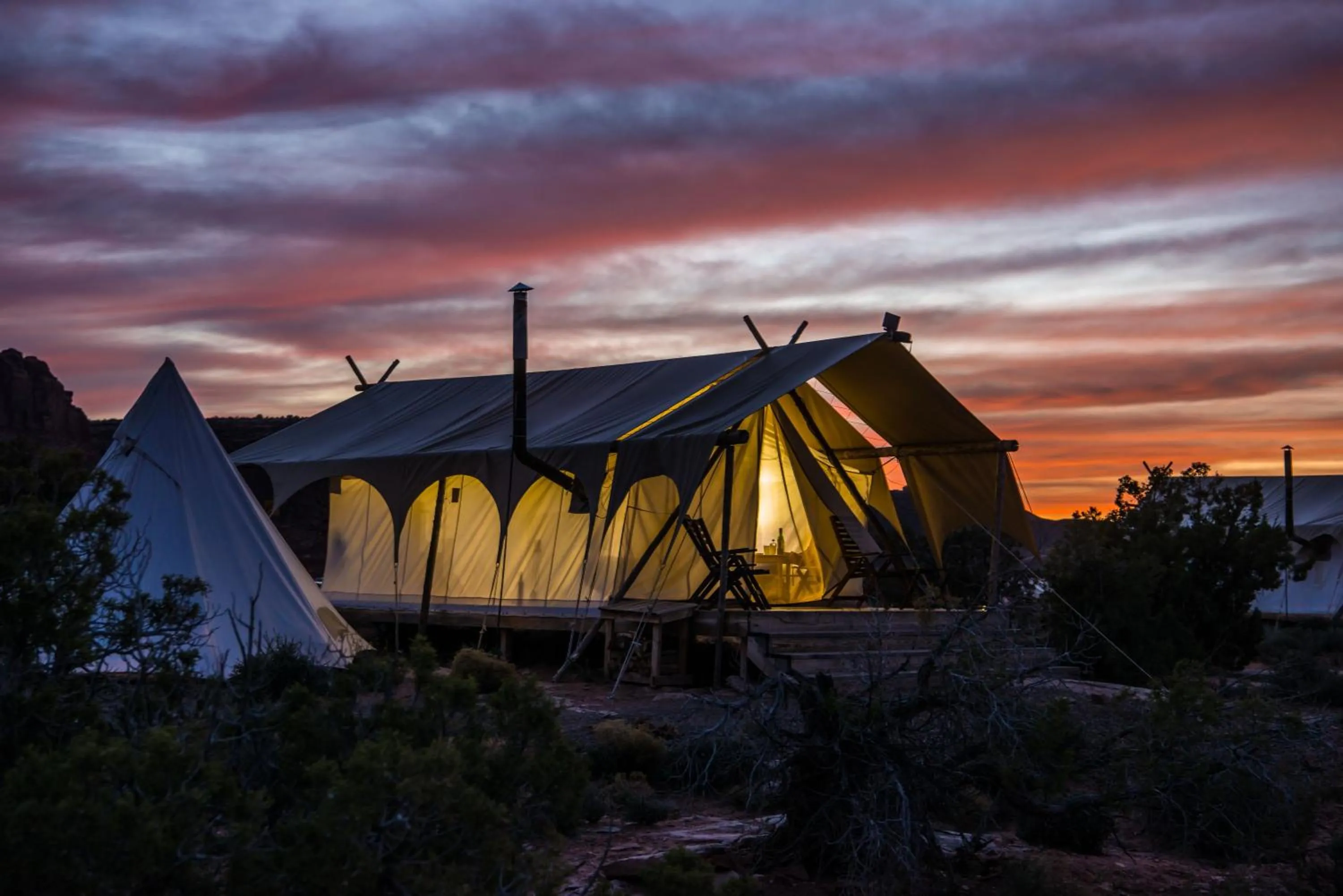 Property building in Under Canvas Moab