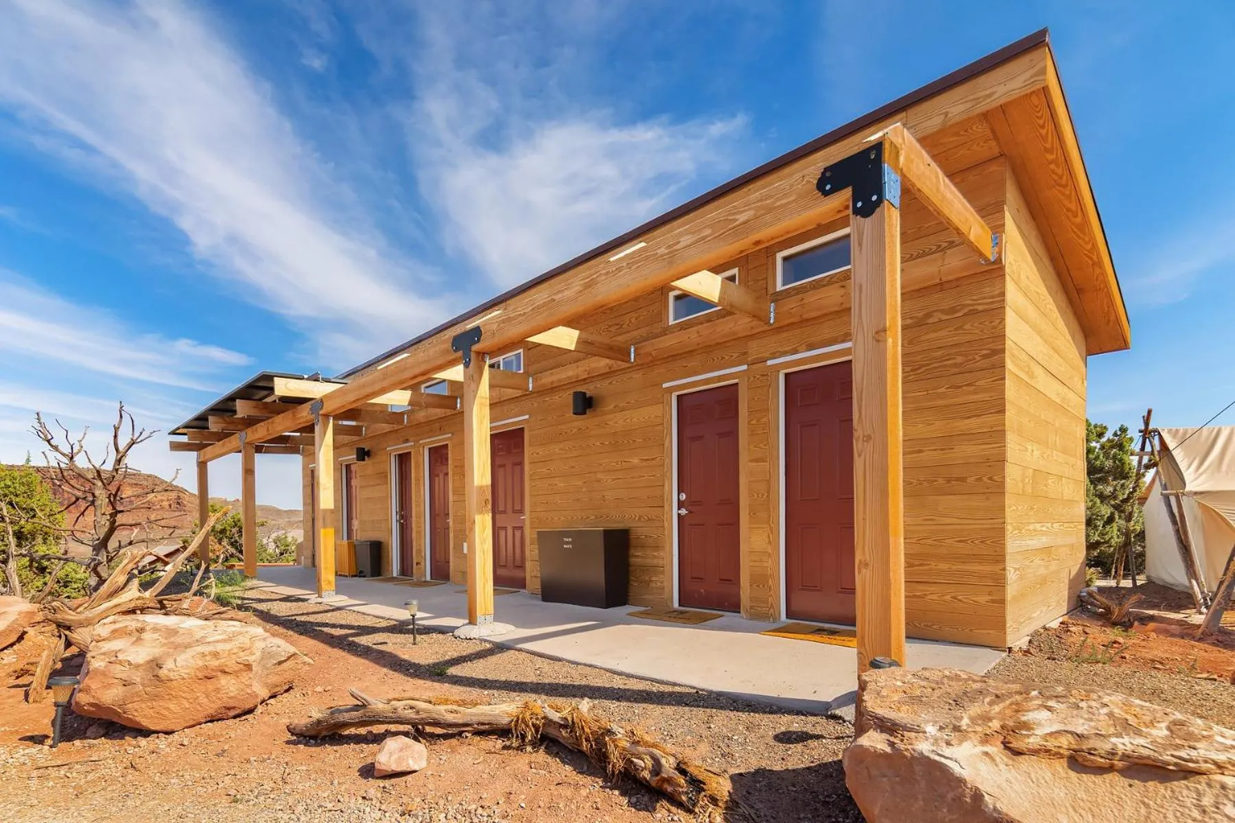 Public Bath in Under Canvas Moab