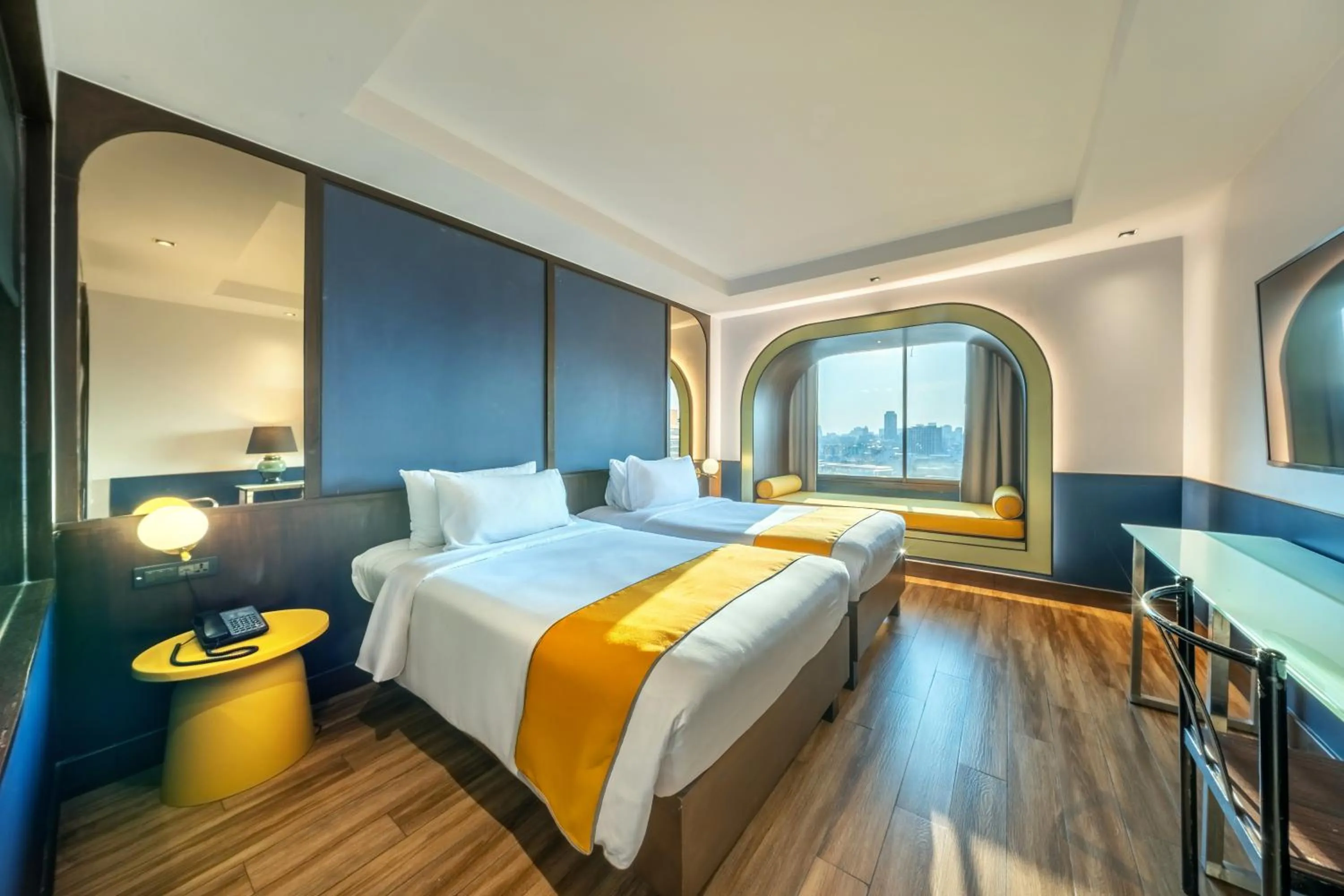 Bed in Graph Hotels Bangkok
