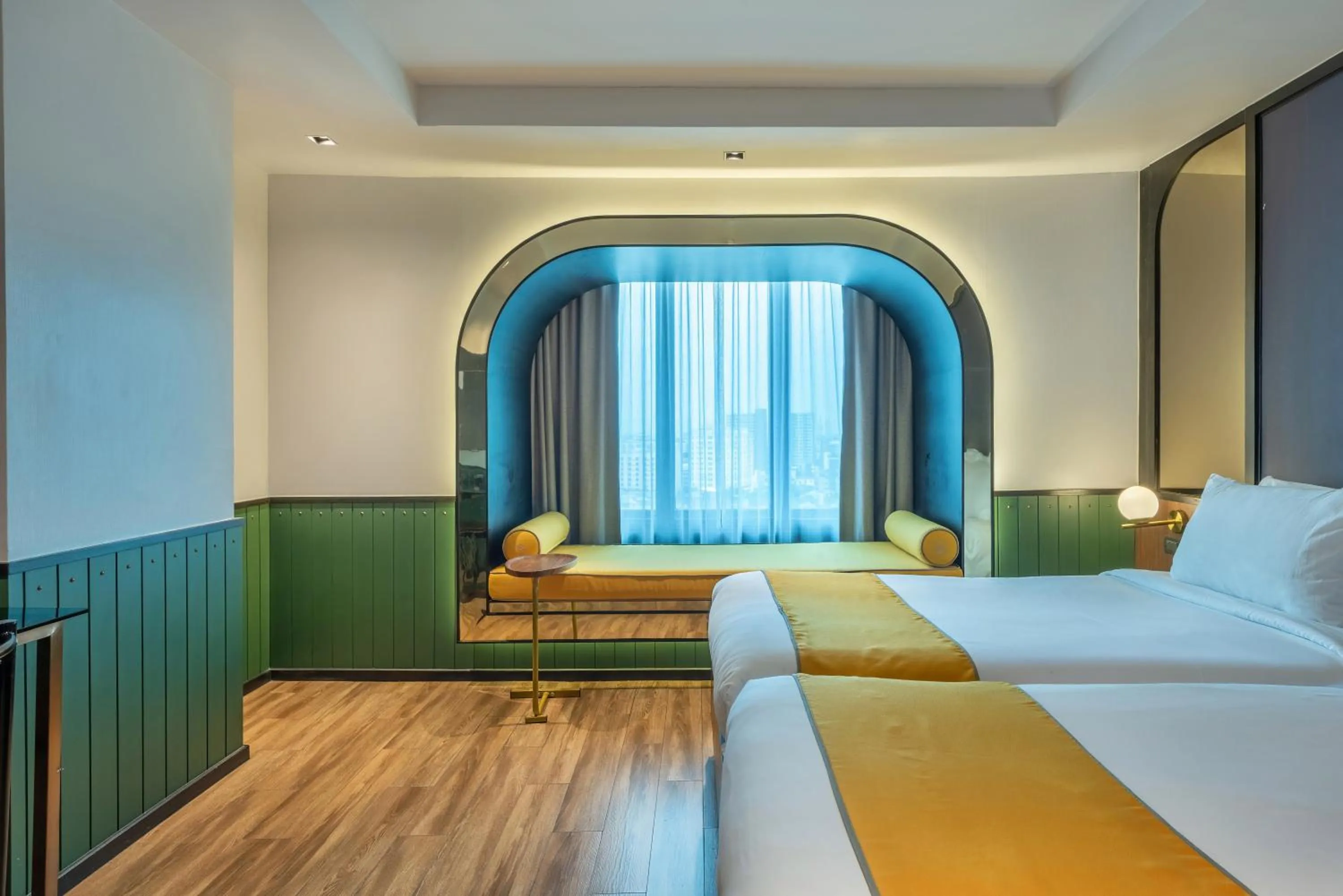 Bed in Graph Hotels Bangkok