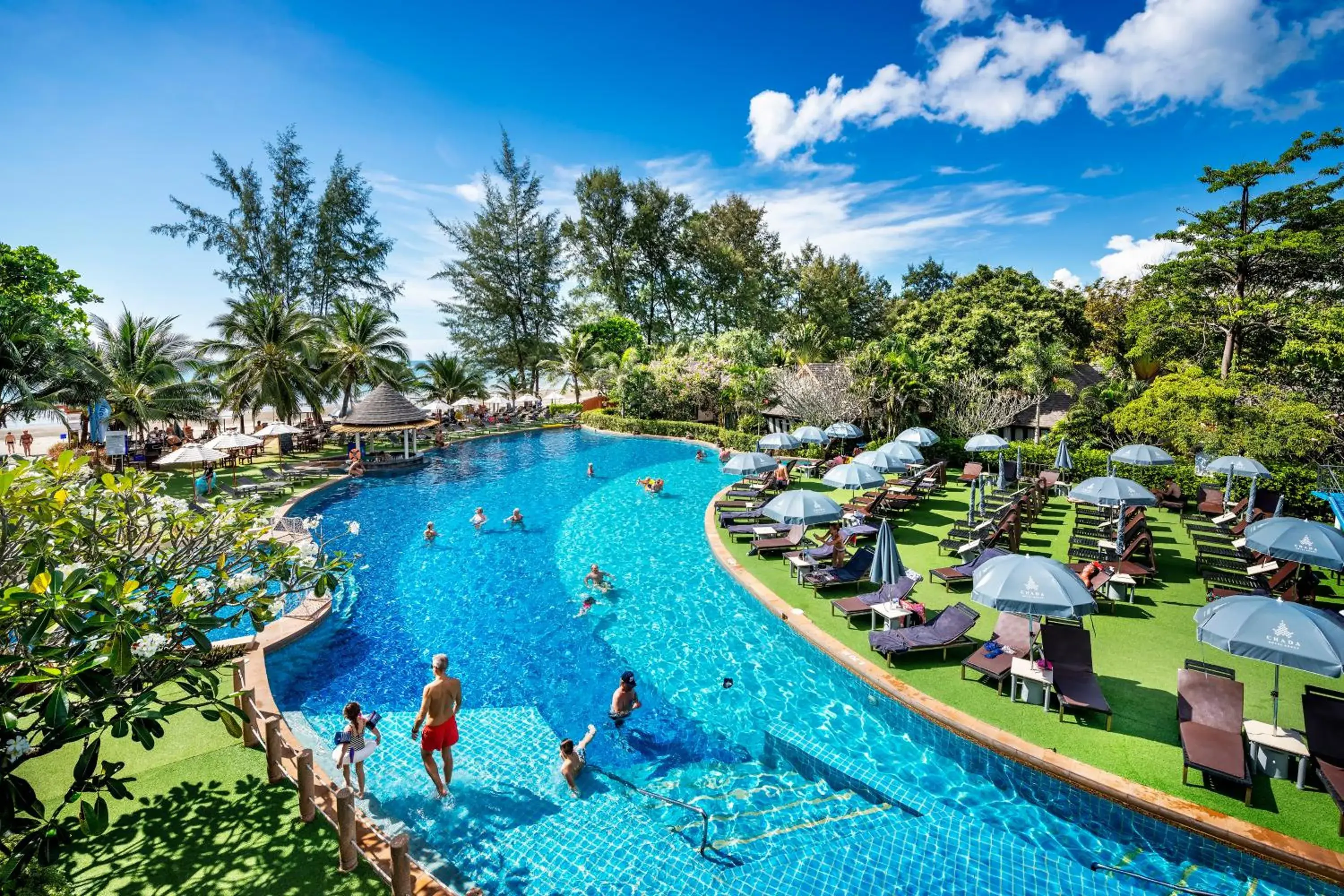 Swimming pool, Pool View in Chada Lanta Beach Resort - SHA Extra Plus