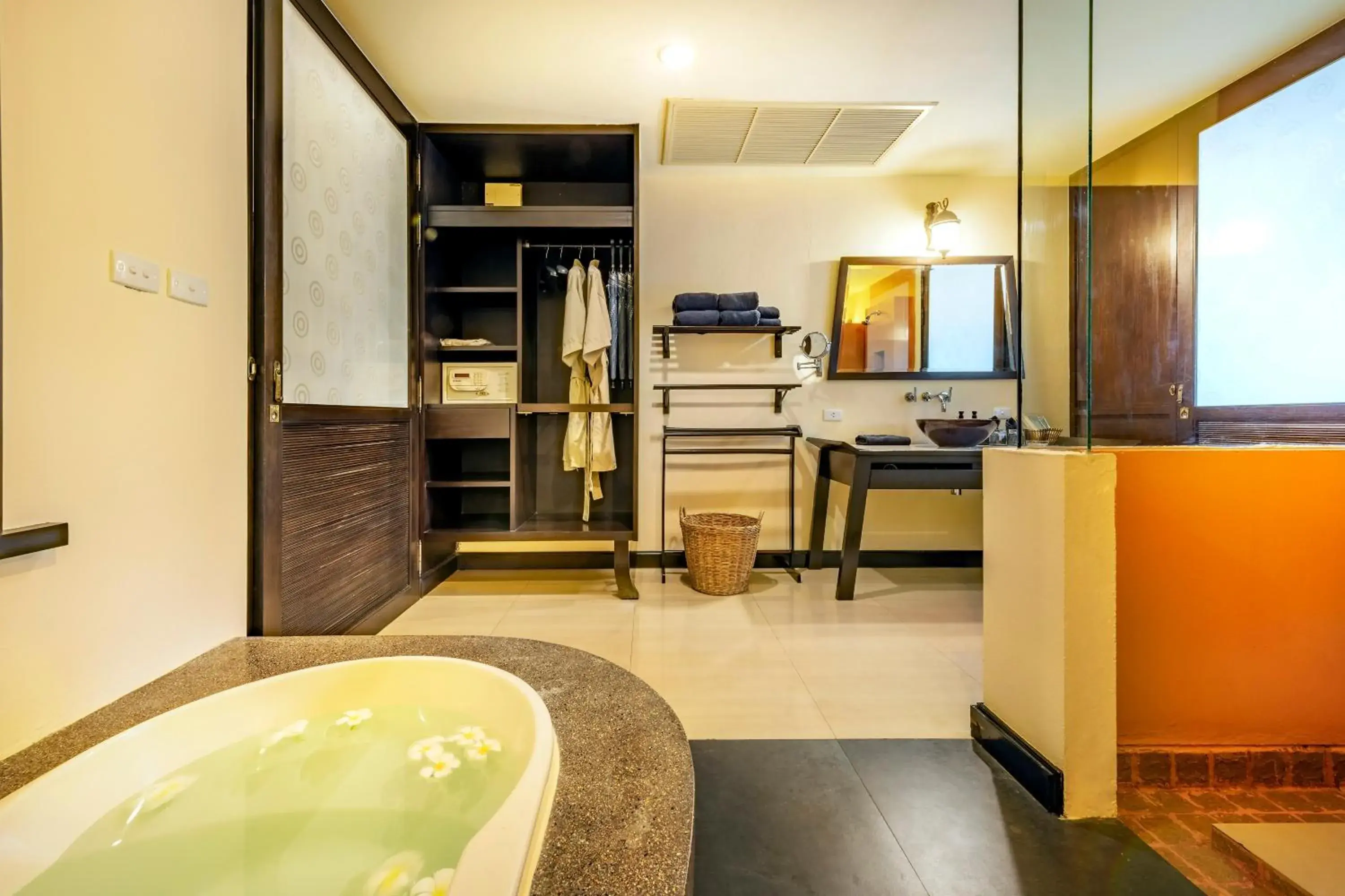 Bathroom, Kitchen/Kitchenette in Chada Lanta Beach Resort - SHA Extra Plus