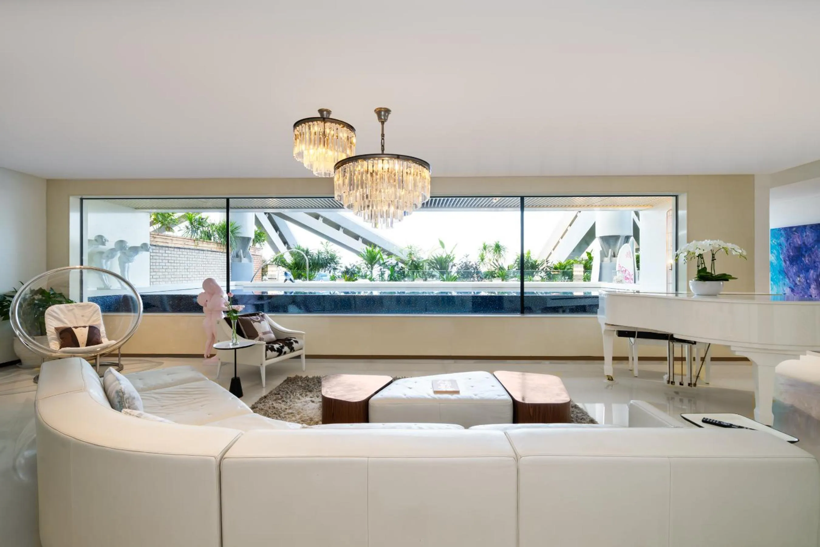 Living room in Hotel Éclat Beijing