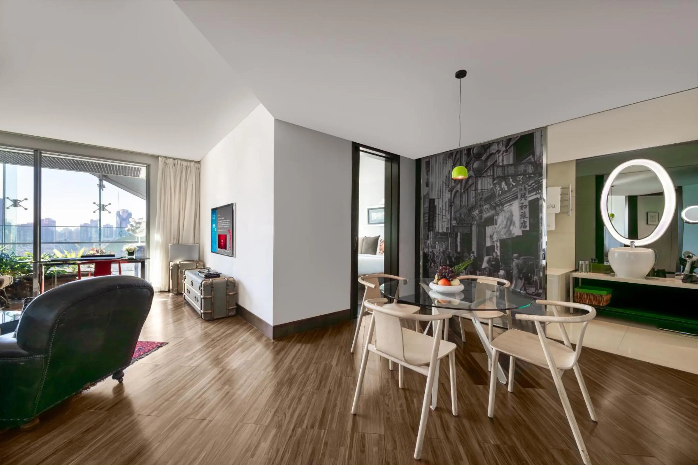 Living room in Hotel Éclat Beijing