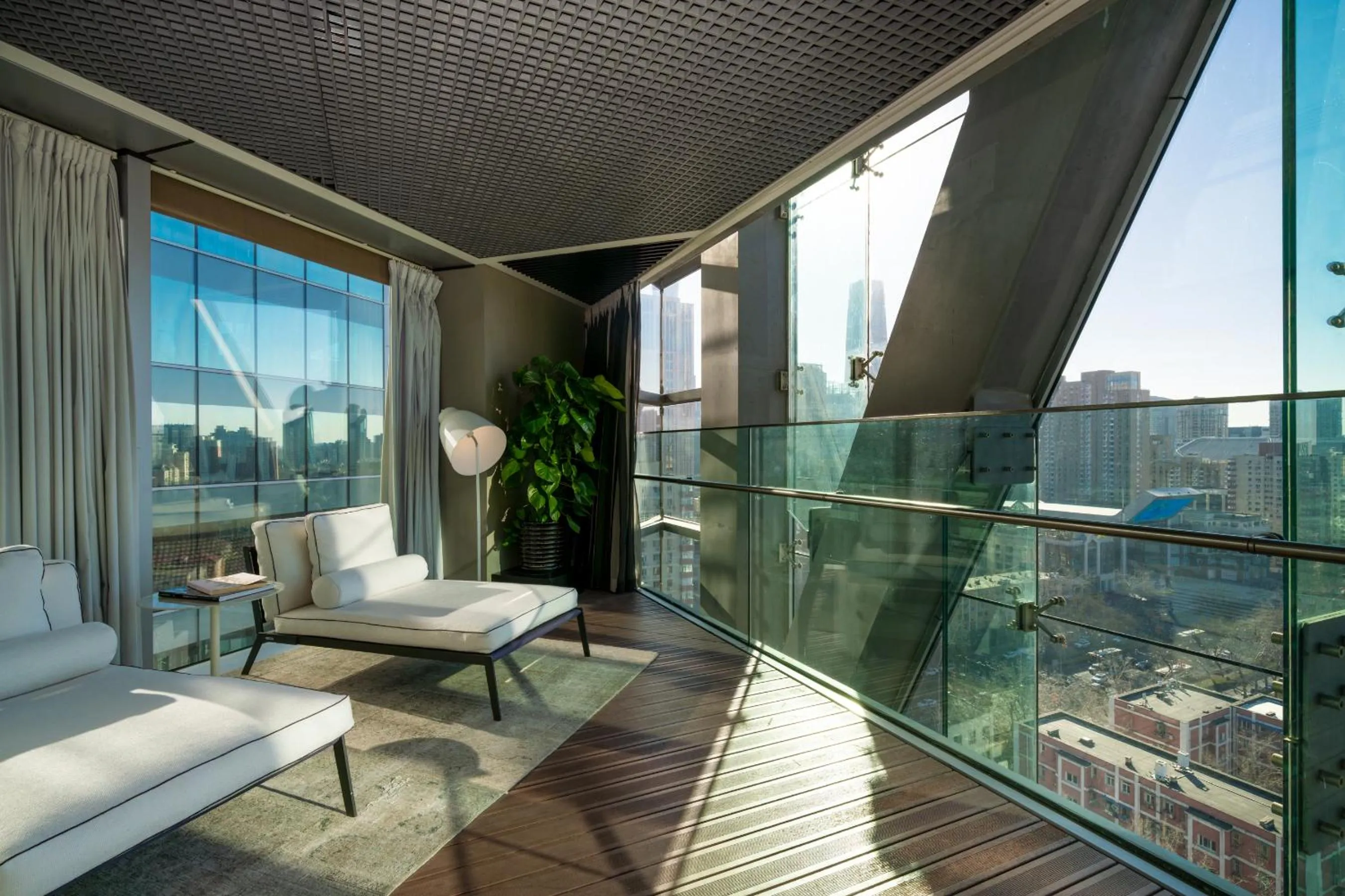 Balcony/Terrace in Hotel Éclat Beijing