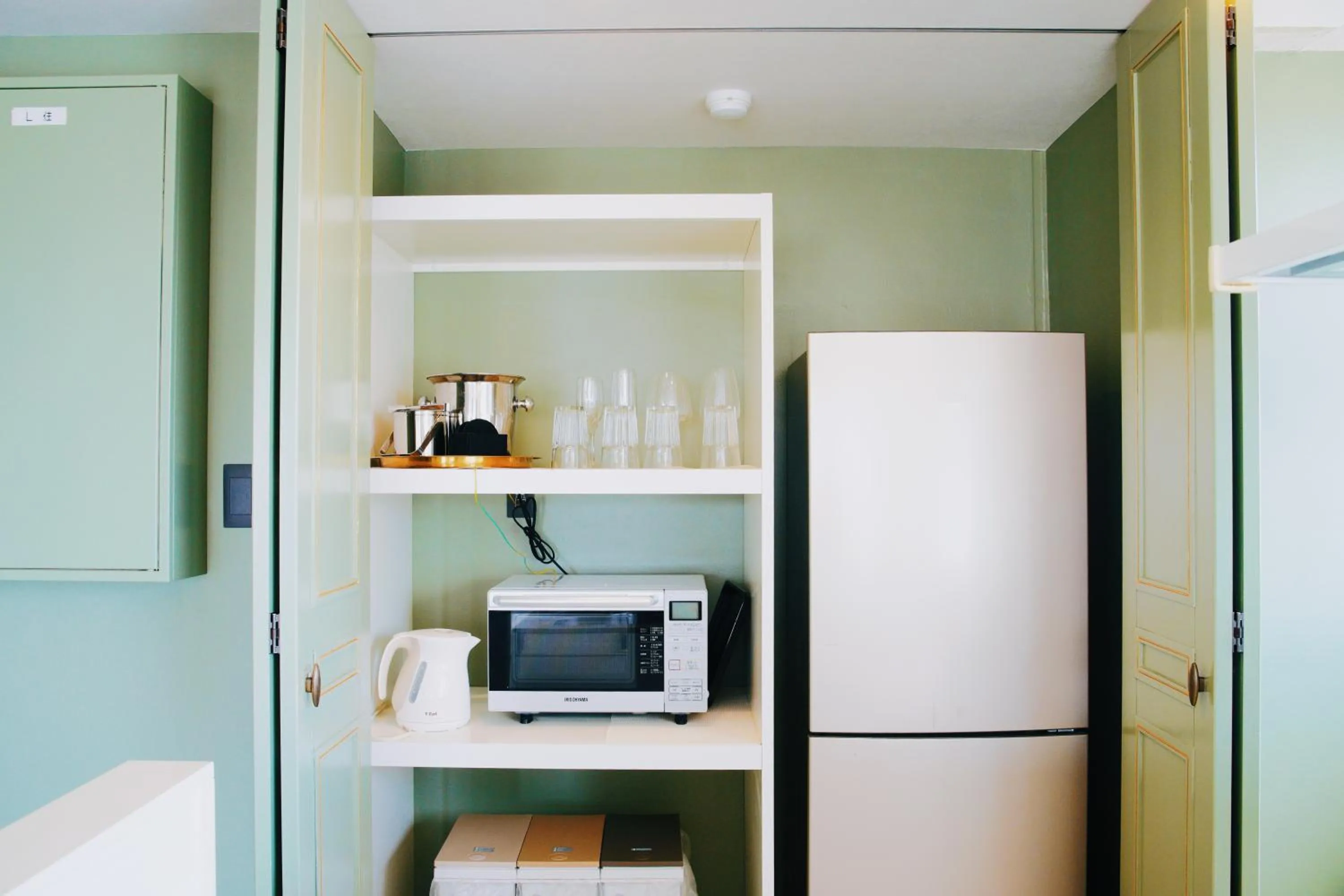Kitchen or kitchenette in HOTEL Viviana