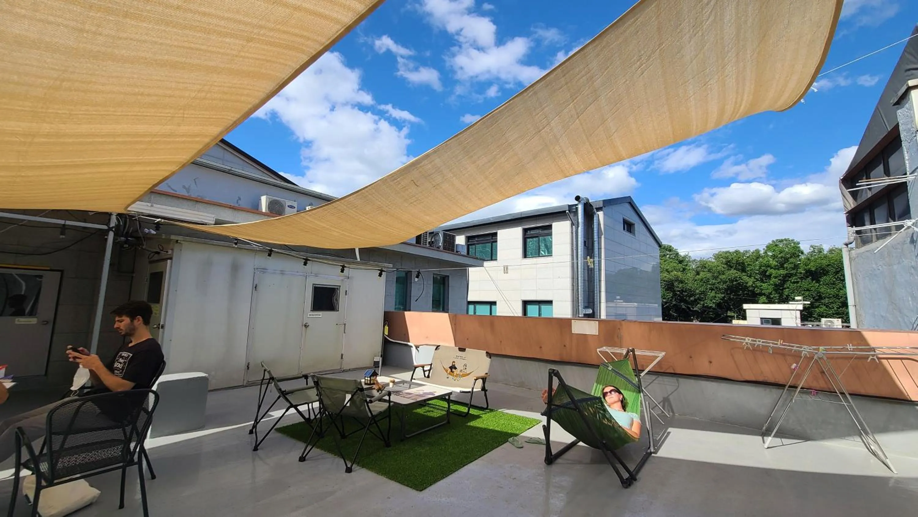 Balcony/Terrace in Hostel Tommy Renewal 2025