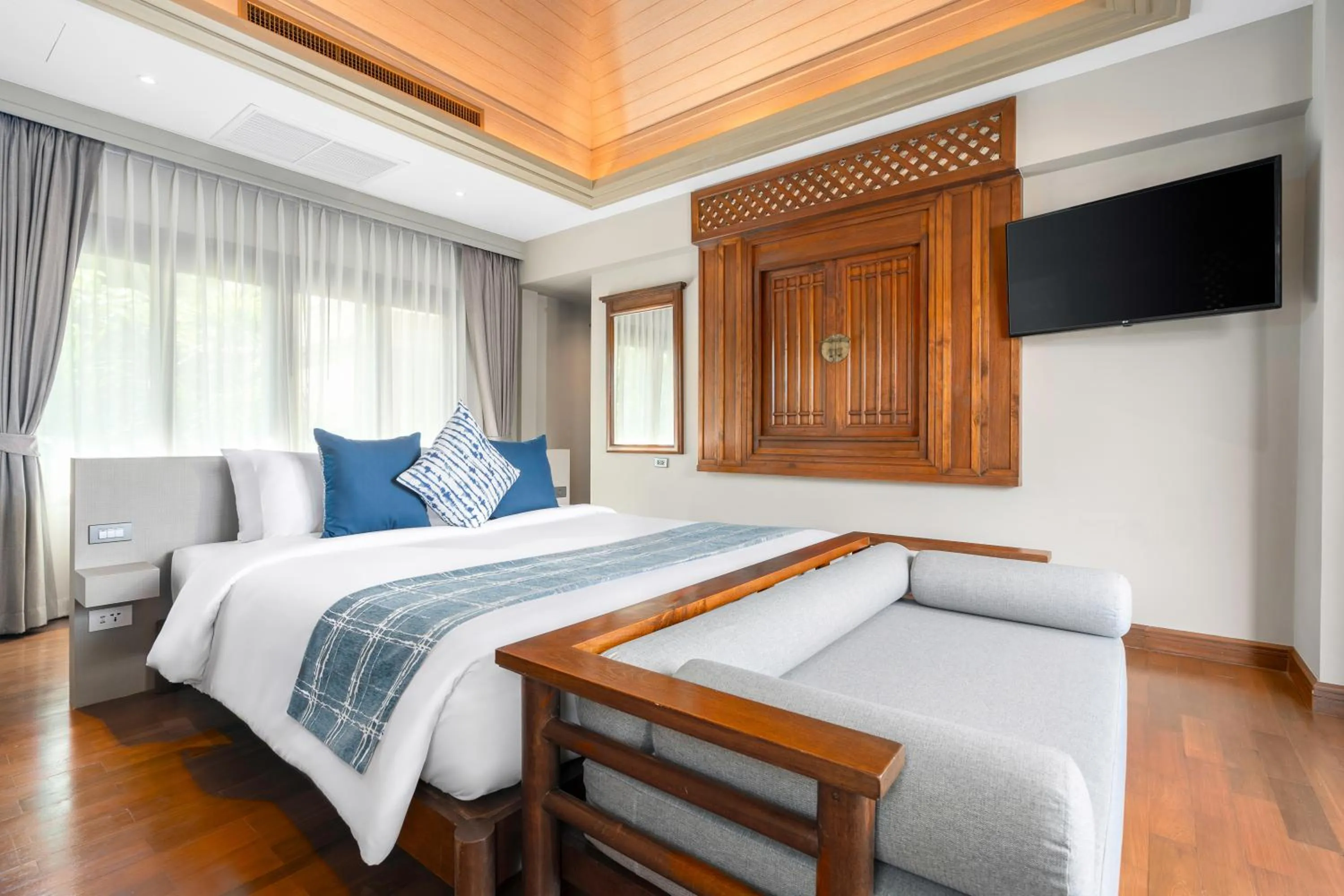 TV and multimedia, Bed in Fair House Villas & Spa, Koh Samui