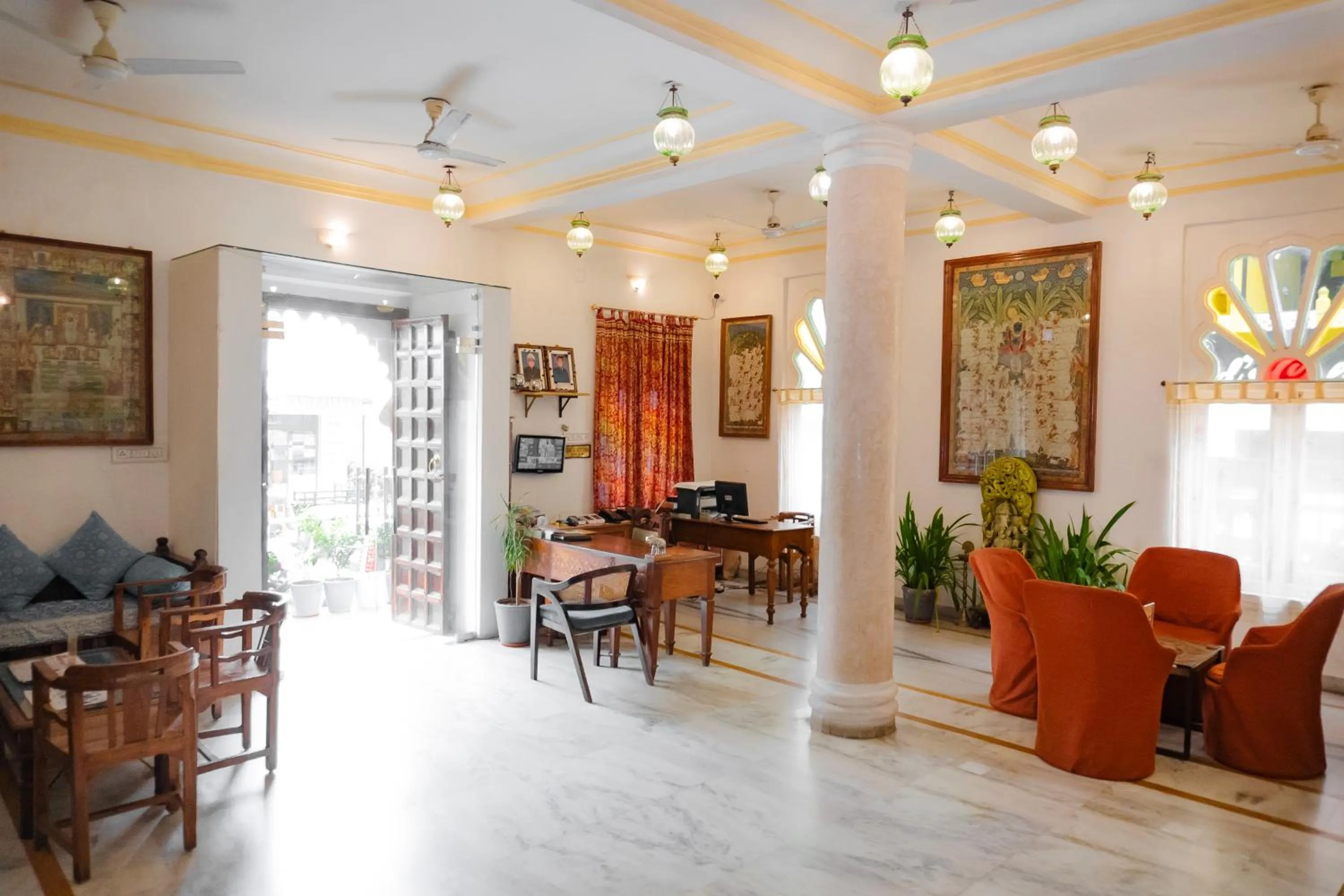Lobby or reception in Hotel Pratap Bhawan