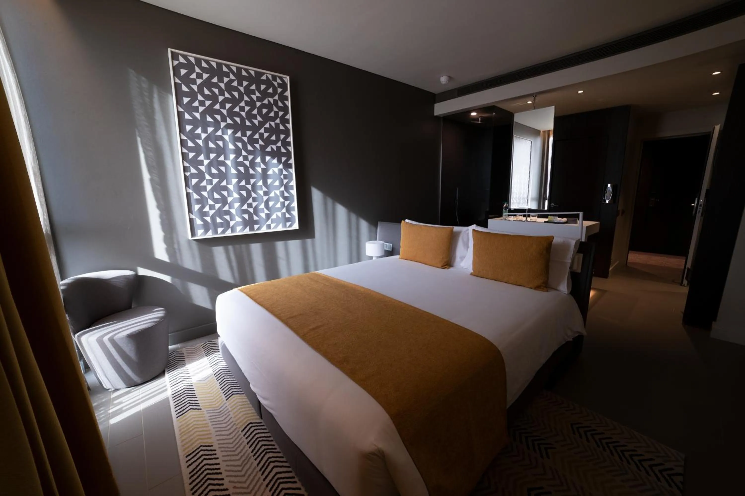 Bed in Noom Hotel Niamey