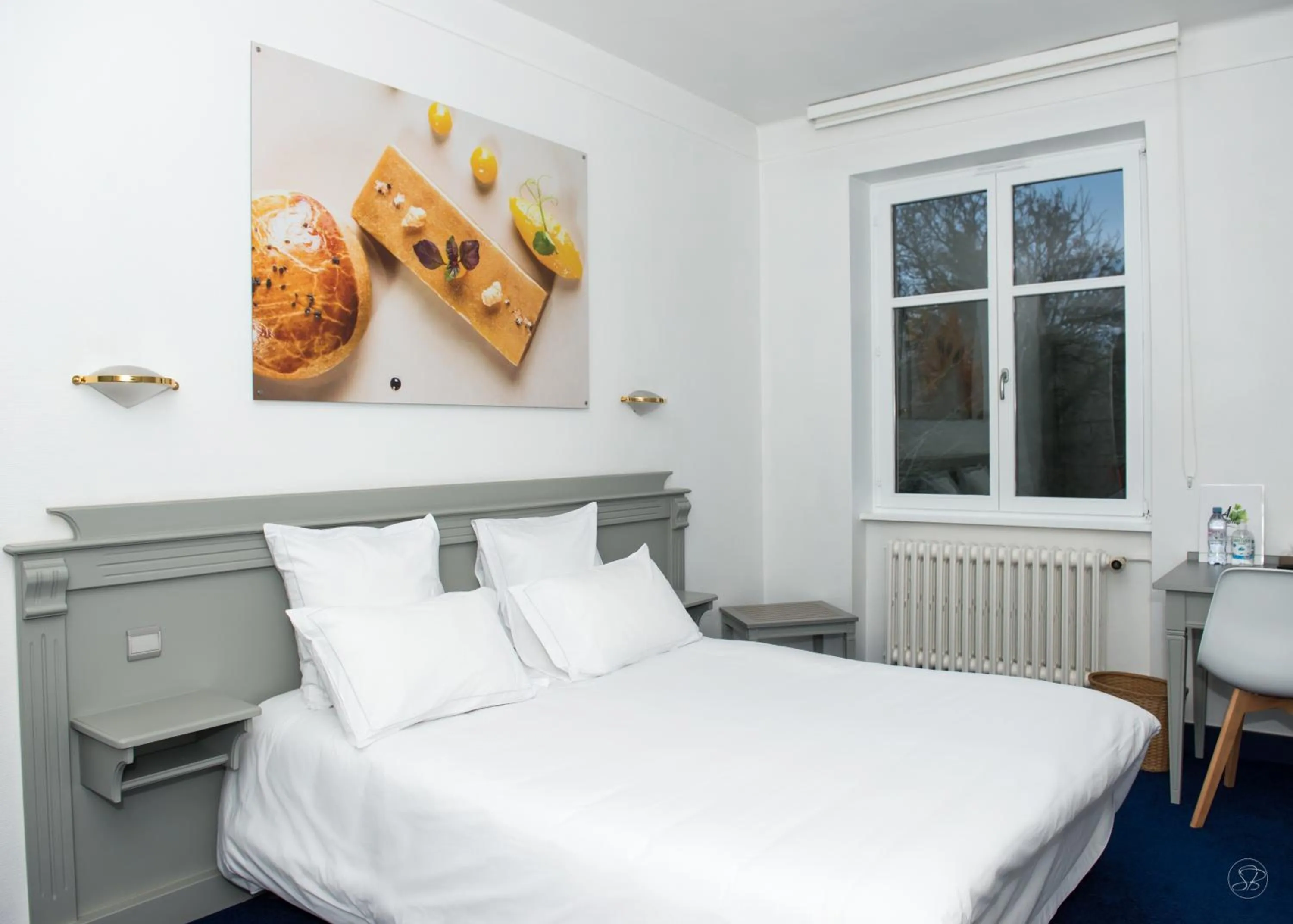 Bed in Hotel restaurant au gourmet