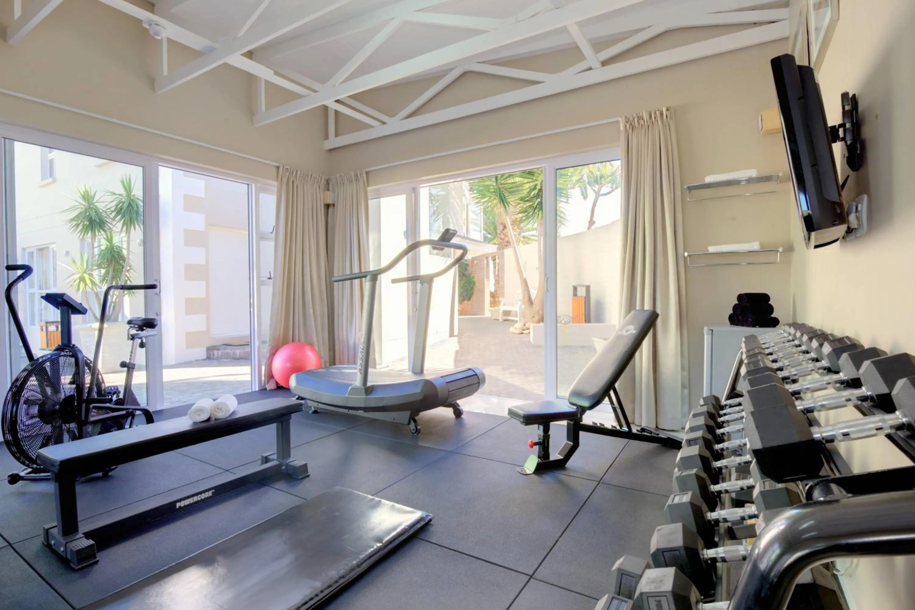 Fitness centre/facilities in Protea Hotel by Marriott Mossel Bay