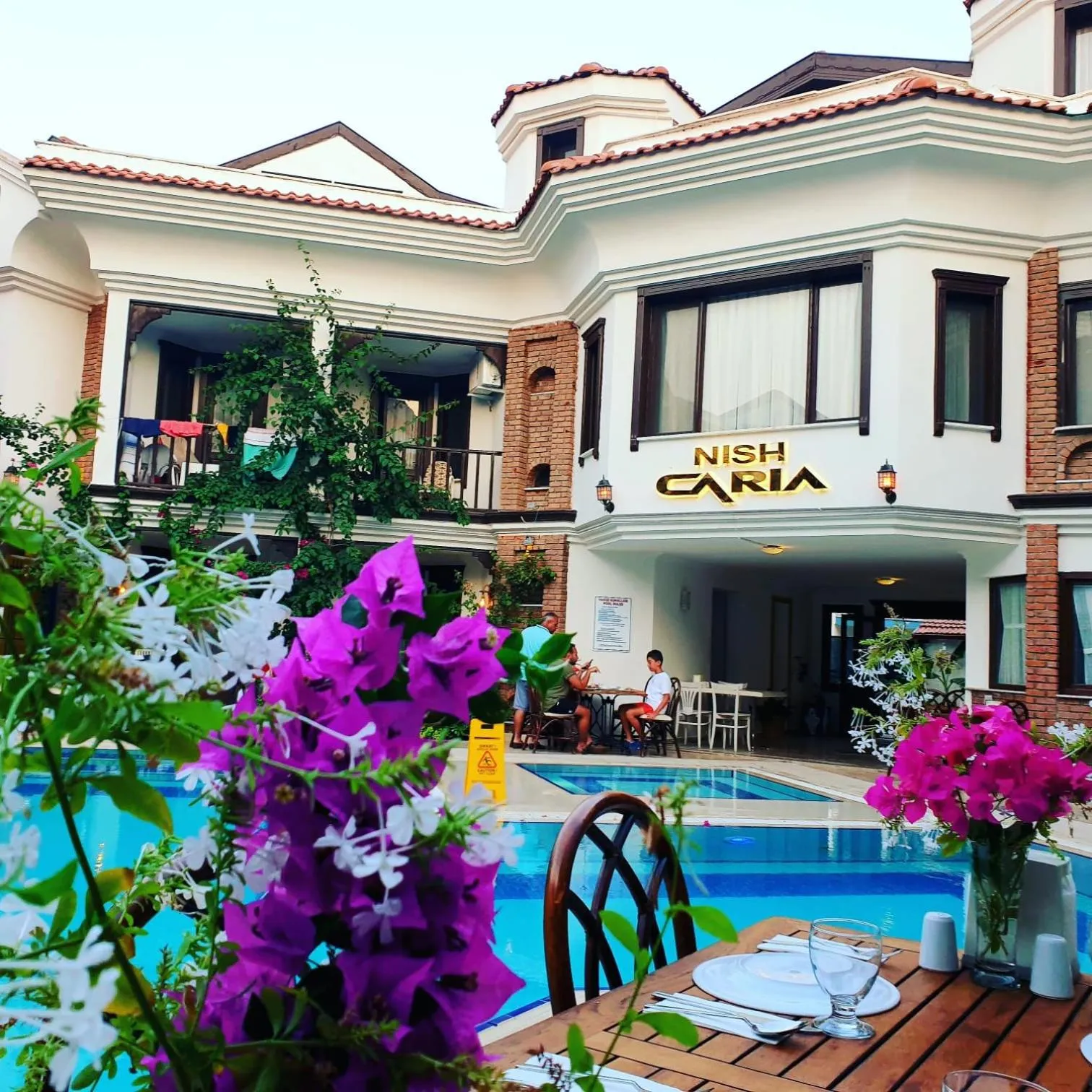 Patio in Dalyan Hotel Nish Caria