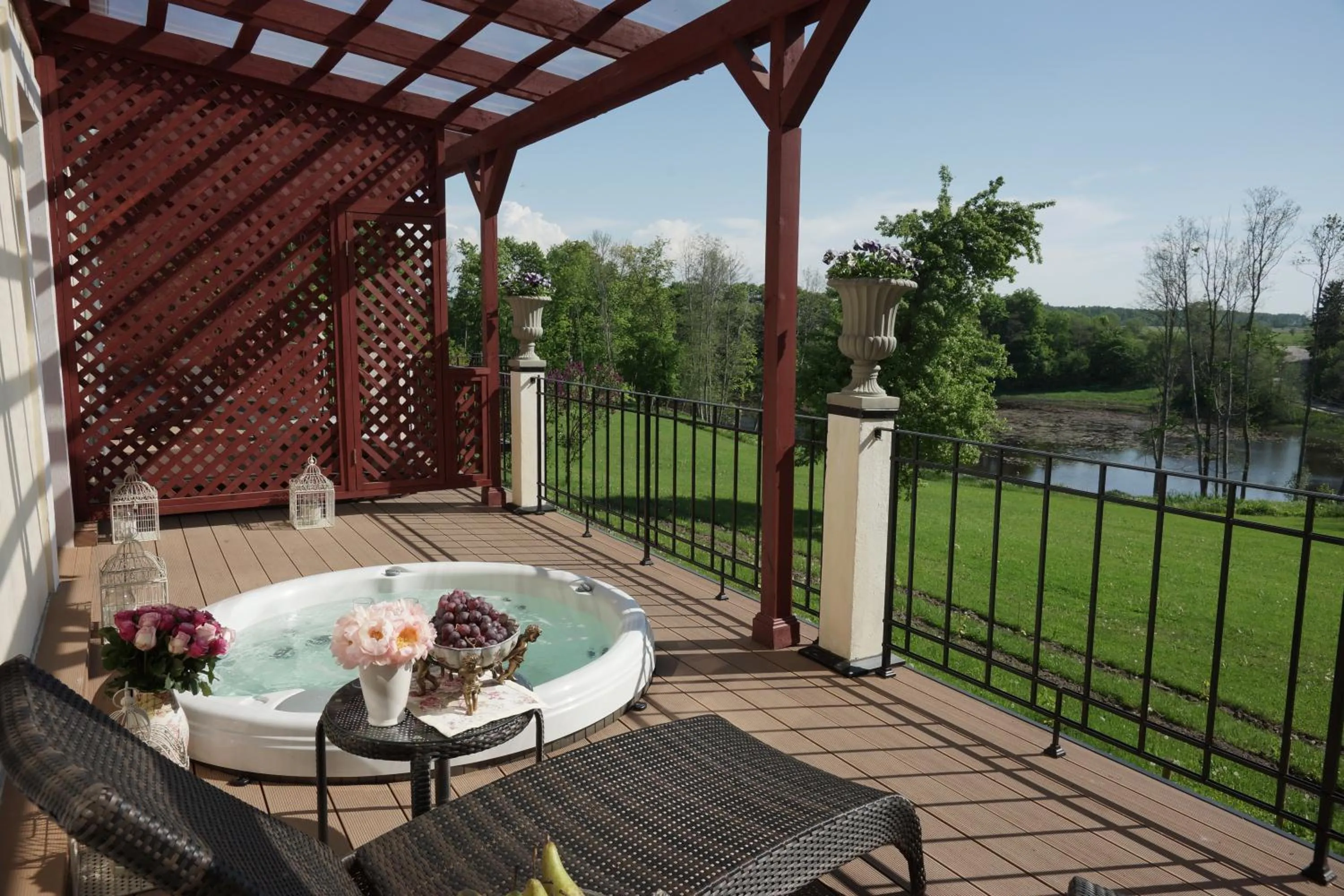 Balcony/Terrace in Liepupe Manor