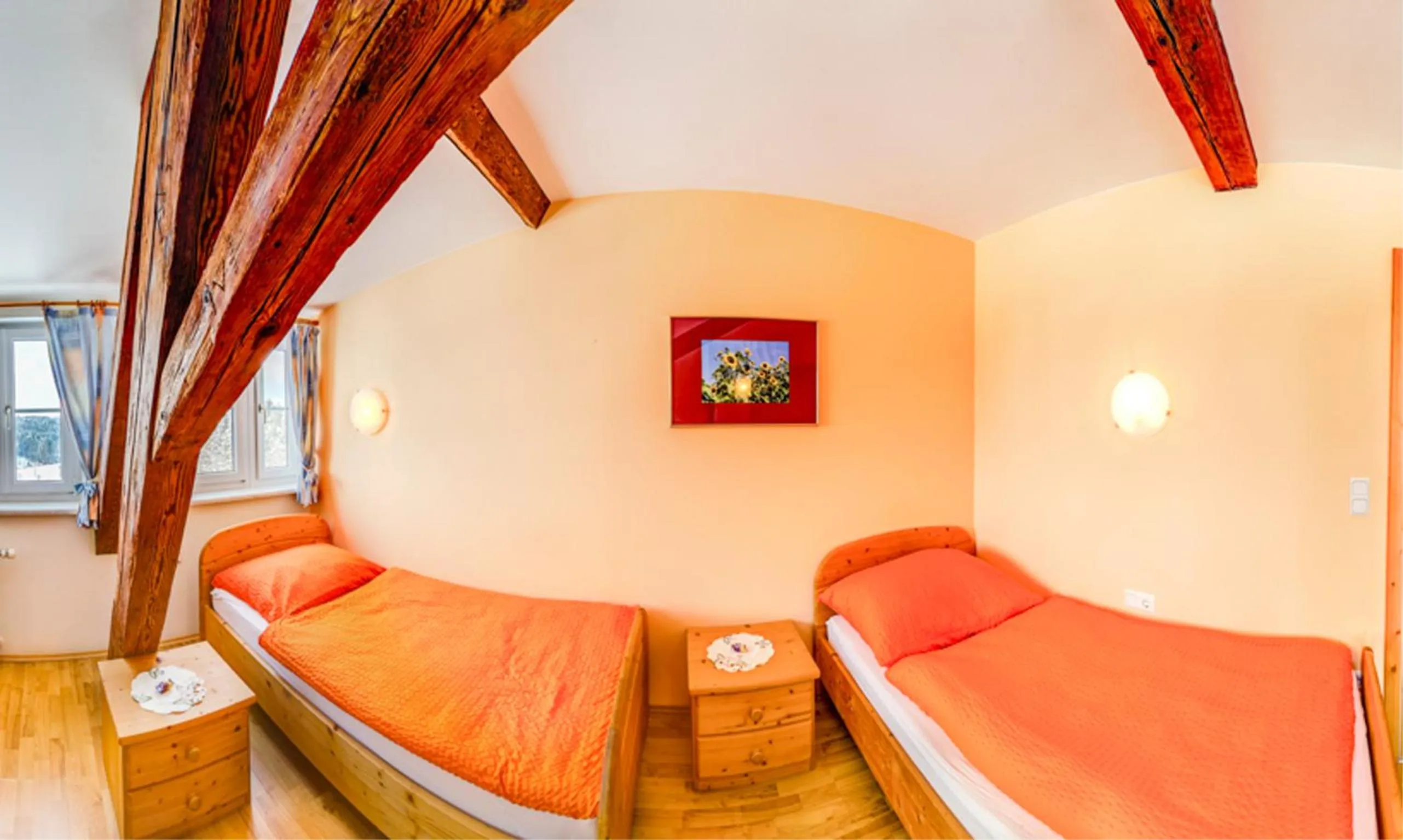 Bed in Frühstückspension Zanglhof