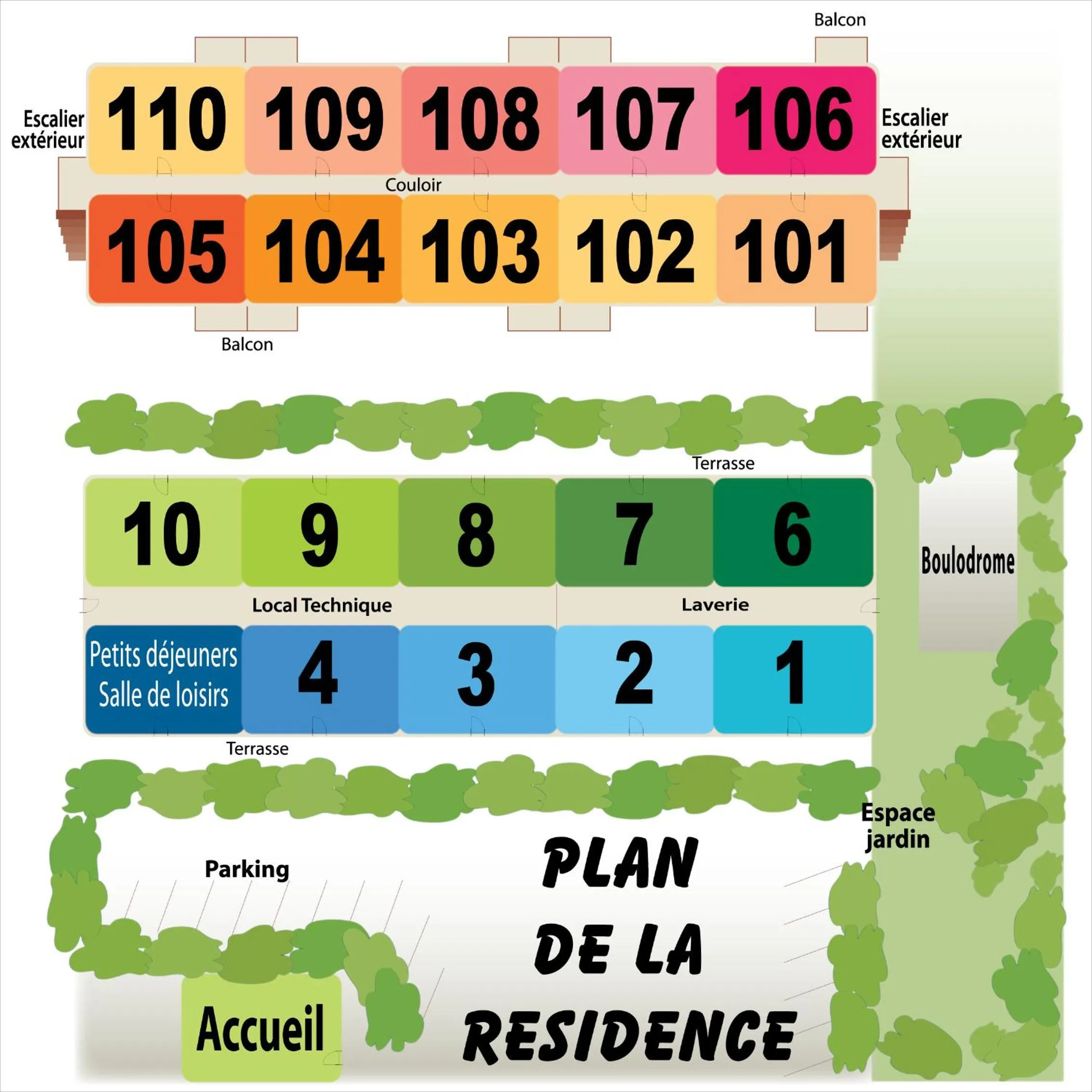 Property building in Résidence Hôtelière Hélios