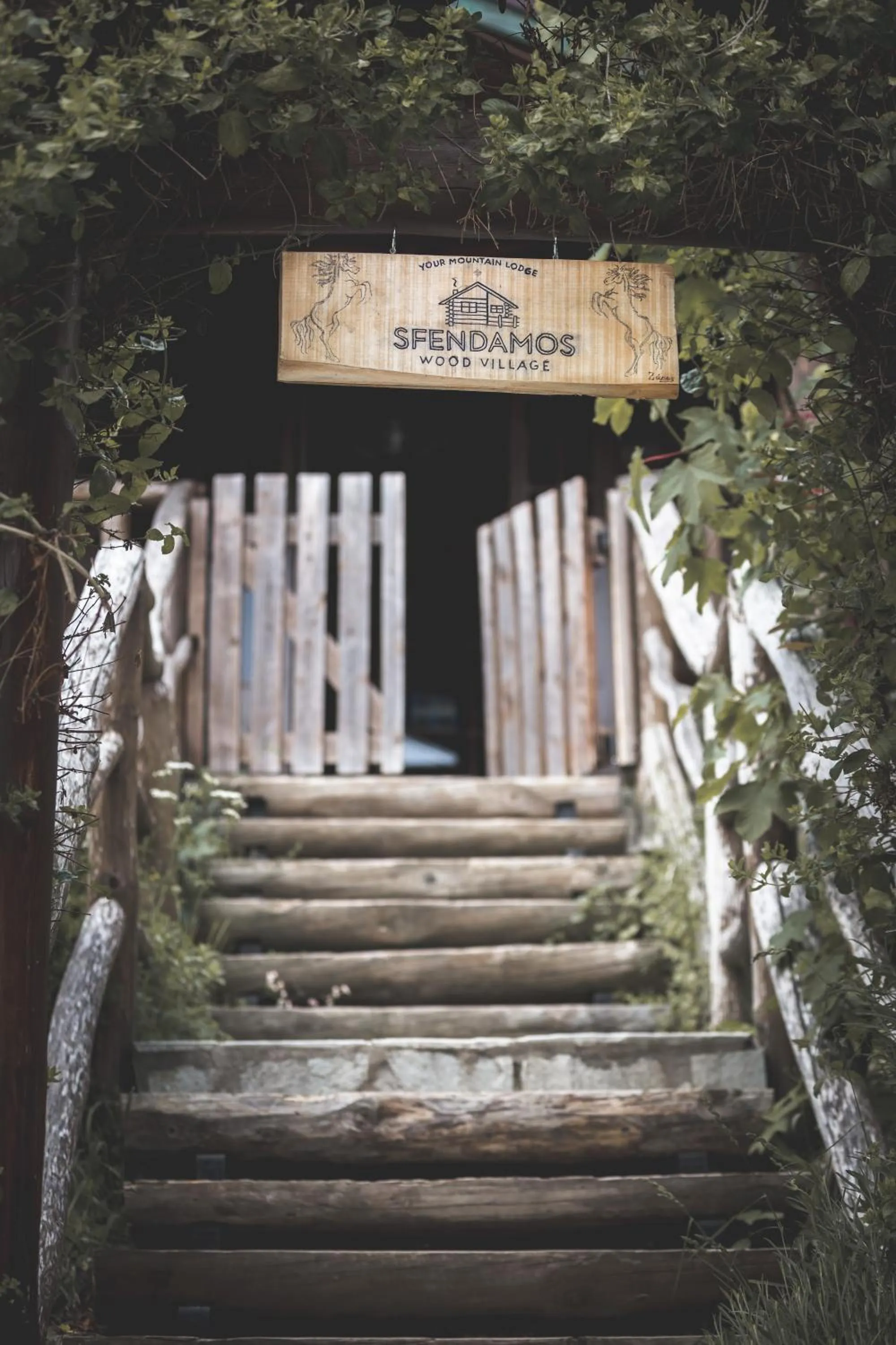 Property logo or sign in Sfendamos Wood Village