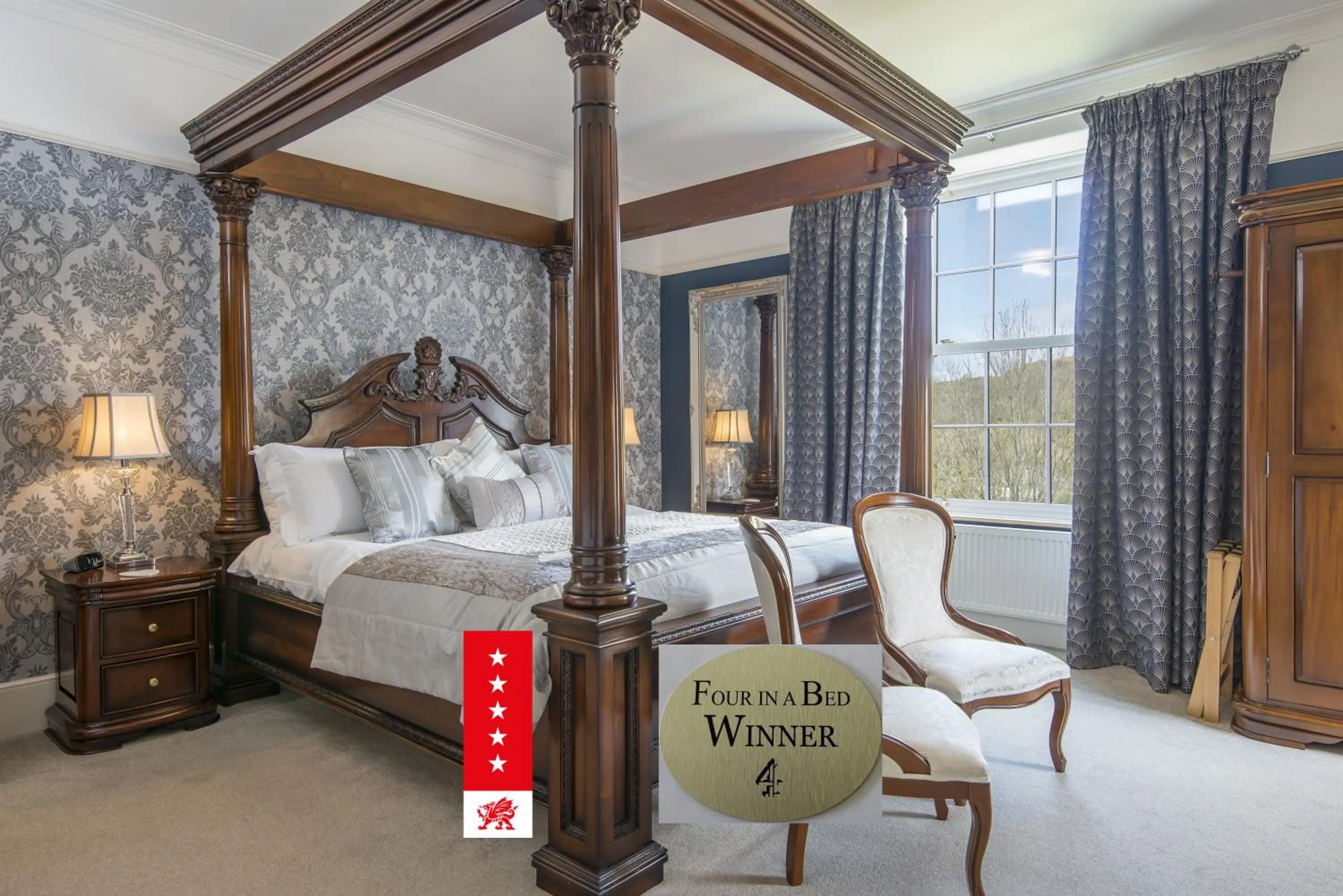 Bed in LLys Aeron "The Little Hotel"