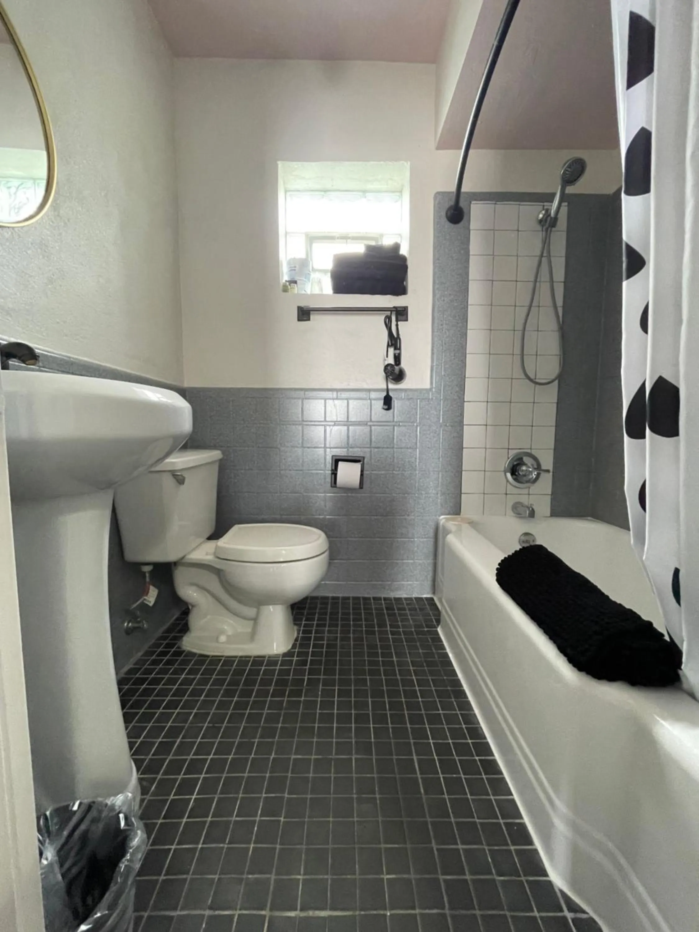 Shower in Rainbow Motel