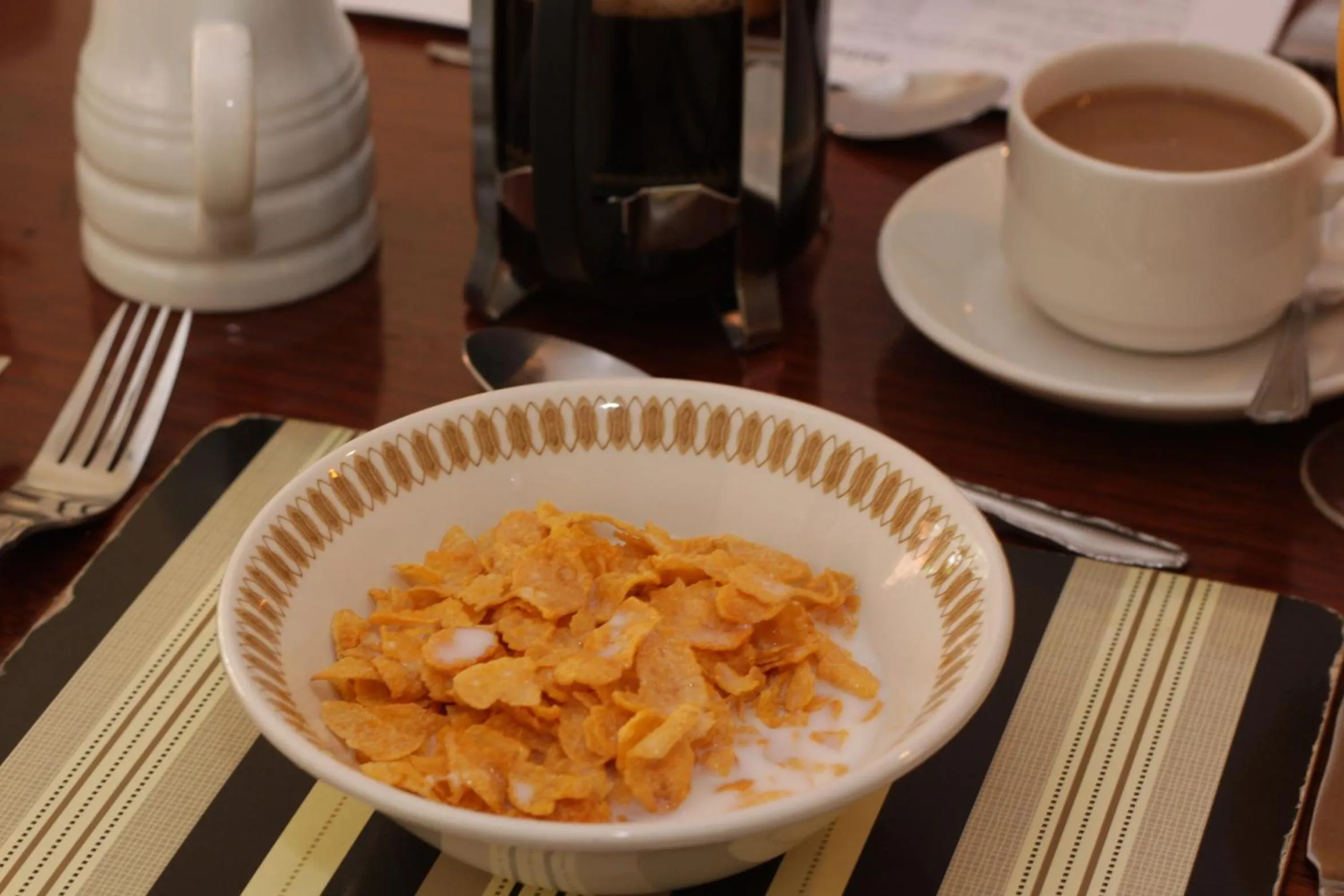 Continental breakfast in Abbey Grange Hotel
